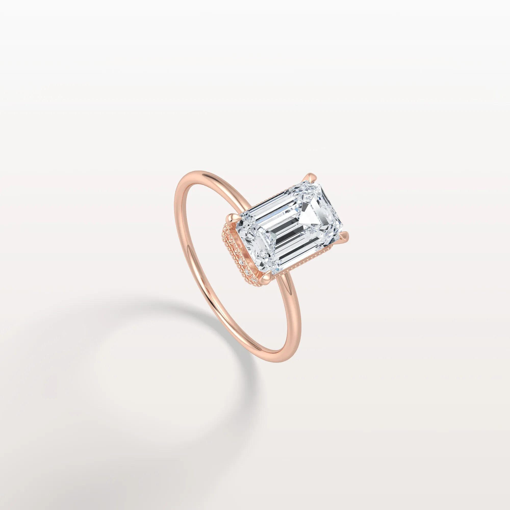 Nova丨2CT Emerald Cut Lab Grown Diamond Engagement Ring - Image 19