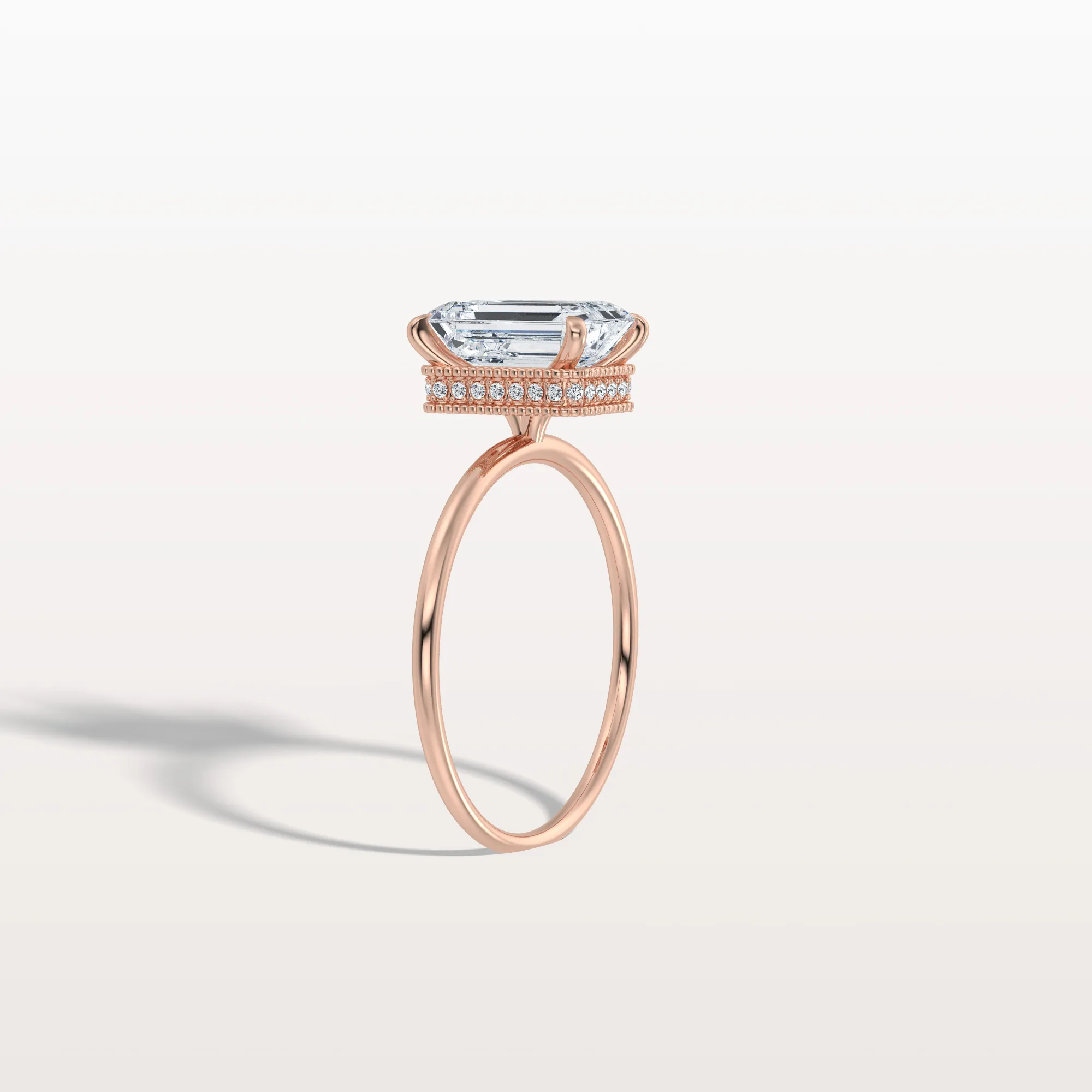 Nova丨2CT Emerald Cut Lab Grown Diamond Engagement Ring - Image 21