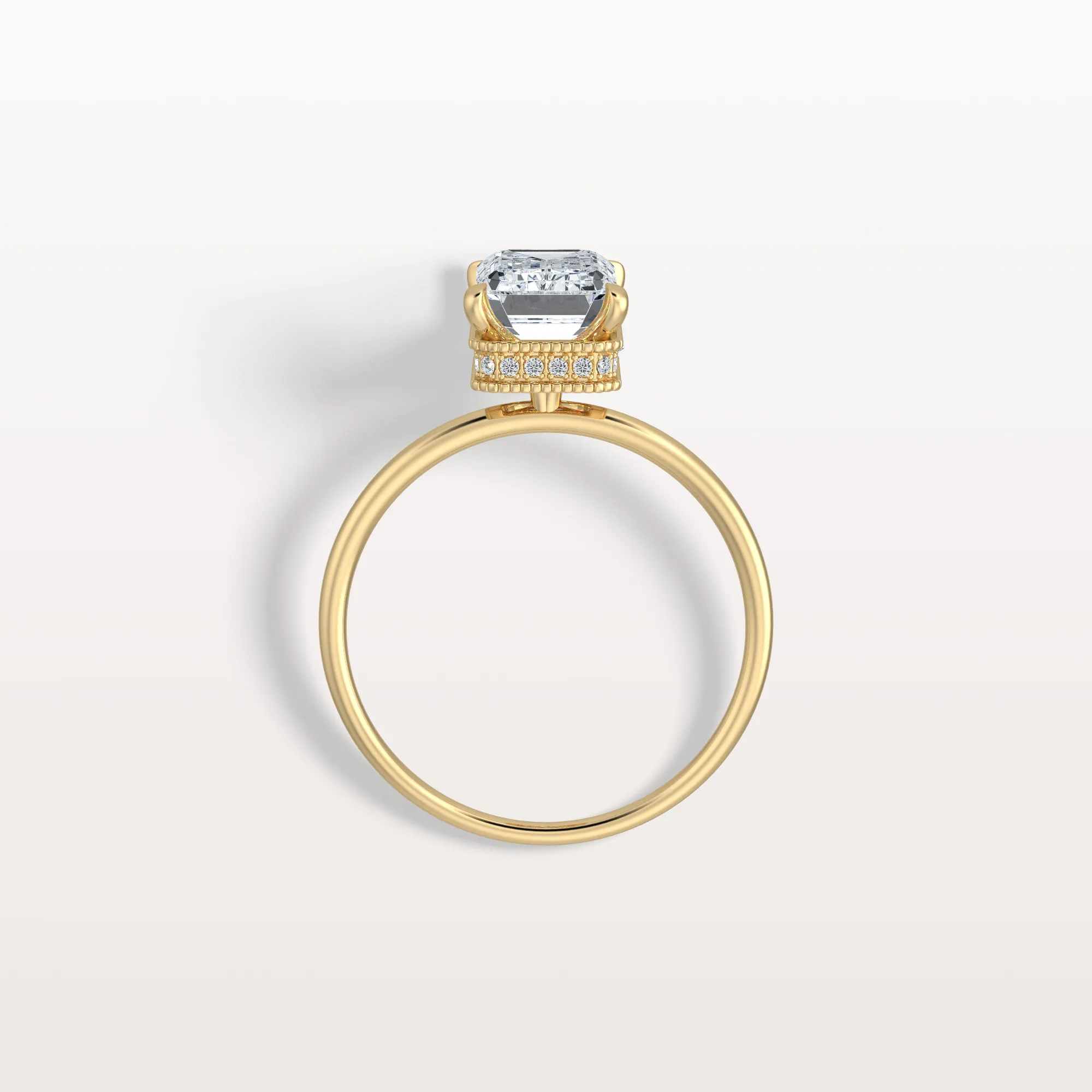 Nova丨2CT Emerald Cut Lab Grown Diamond Engagement Ring - Image 5