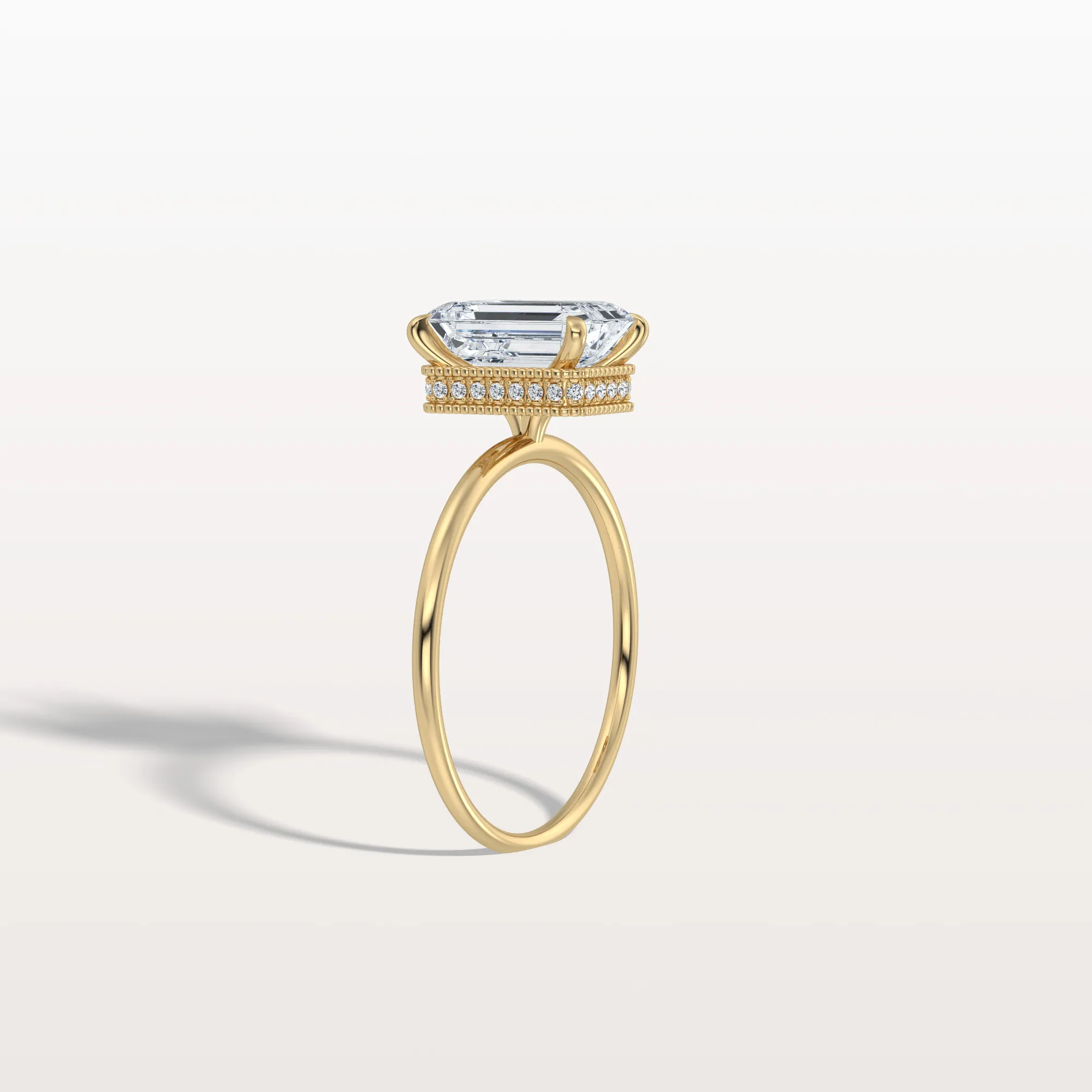 Nova丨2CT Emerald Cut Lab Grown Diamond Engagement Ring - Image 6