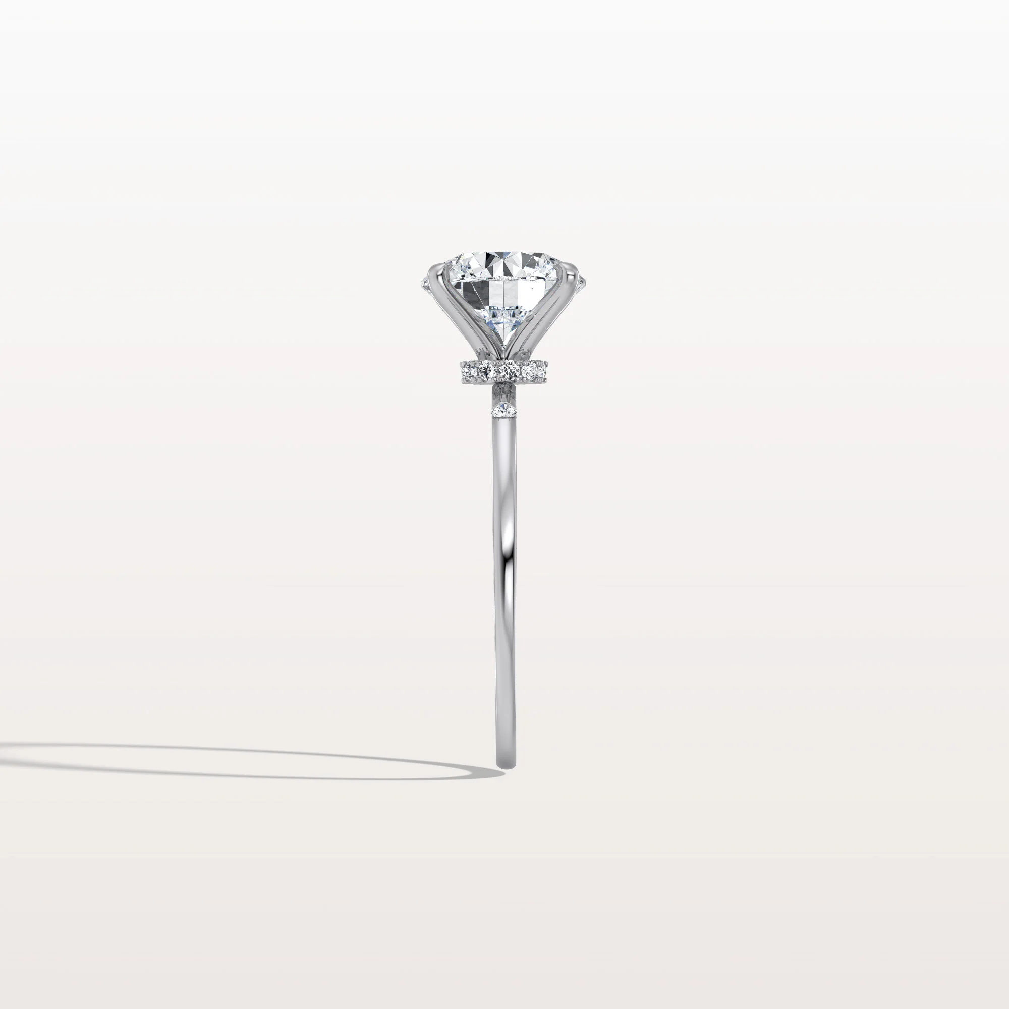 Noelle丨2CT Hidden Halo Lab Diamond Engagement Ring With Side Accents - Image 13