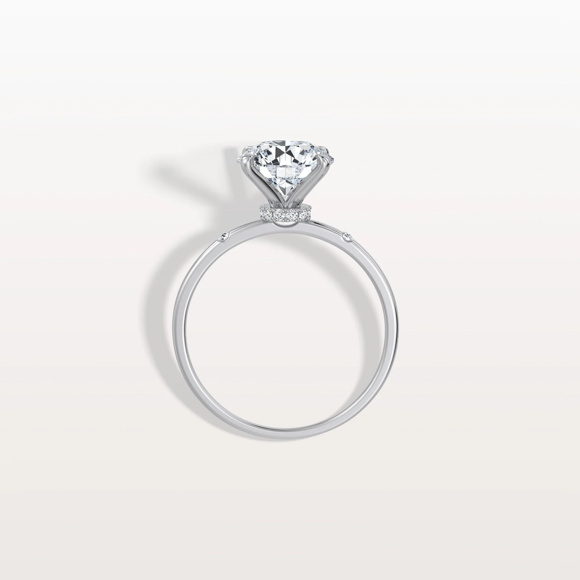 Noelle丨2CT Hidden Halo Lab Diamond Engagement Ring With Side Accents - Image 15
