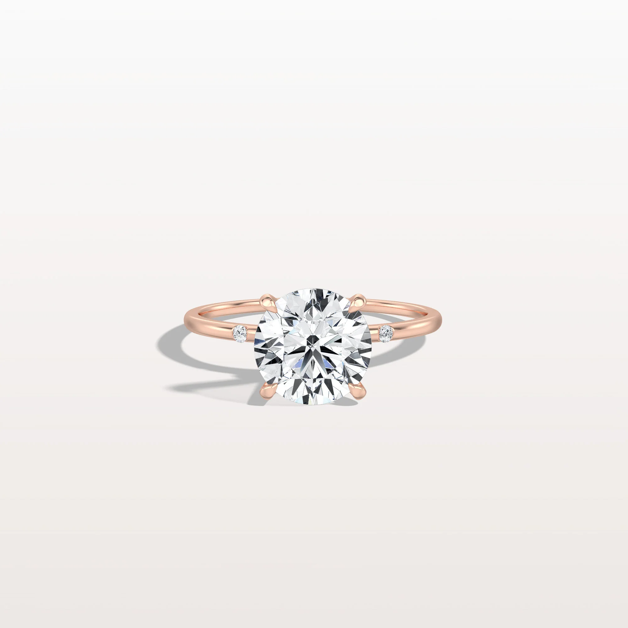 Noelle丨2CT Hidden Halo Lab Diamond Engagement Ring With Side Accents - Image 16