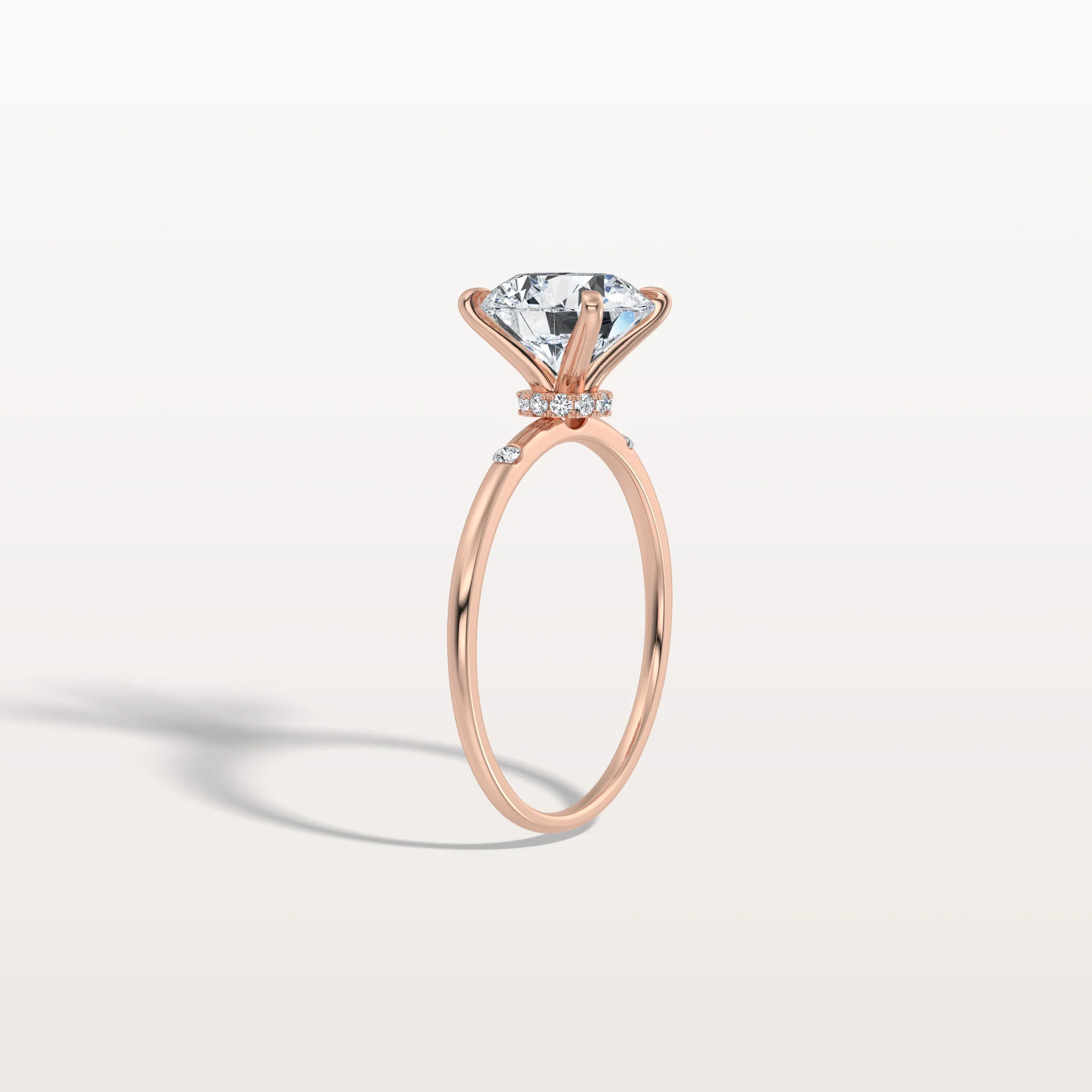 Noelle丨2CT Hidden Halo Lab Diamond Engagement Ring With Side Accents - Image 19