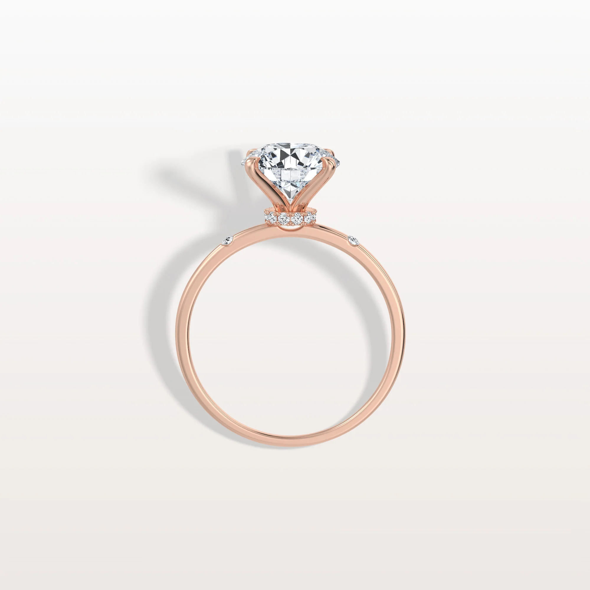 Noelle丨2CT Hidden Halo Lab Diamond Engagement Ring With Side Accents - Image 22