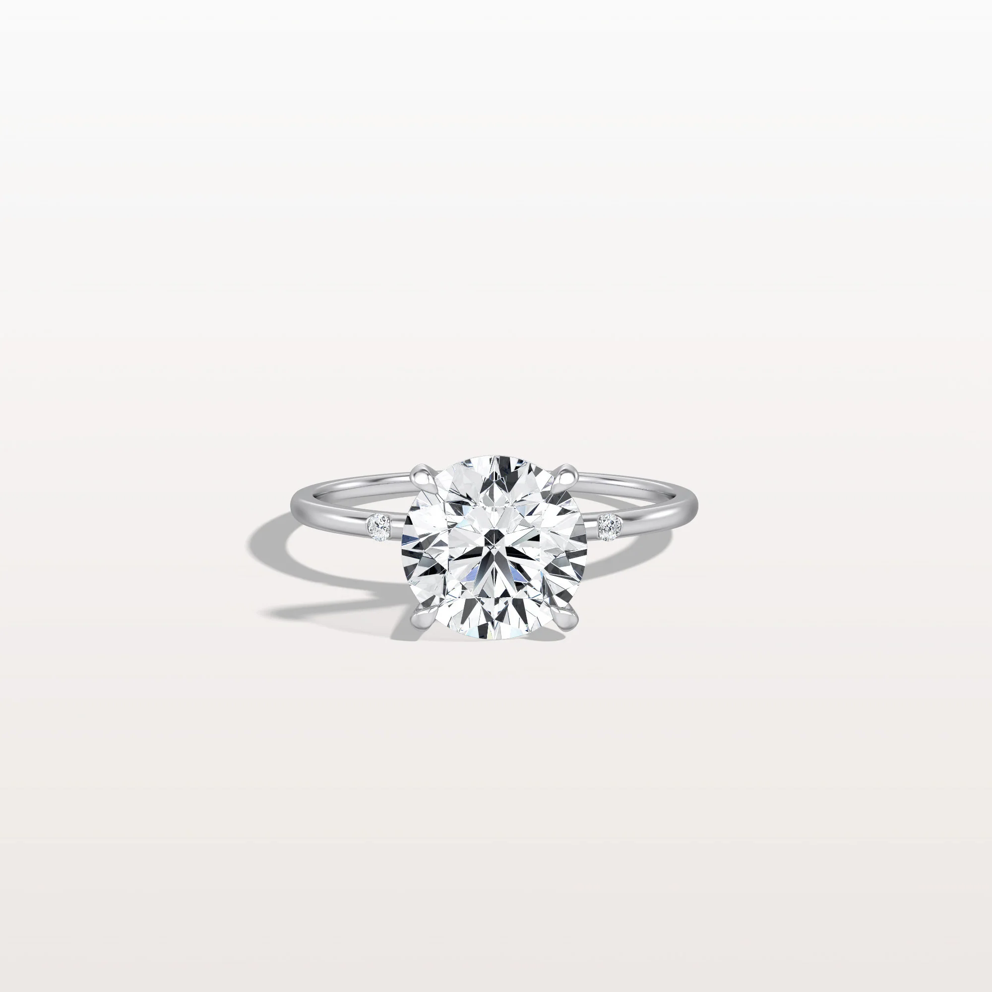 Noelle丨2CT Hidden Halo Lab Diamond Engagement Ring With Side Accents - Image 23