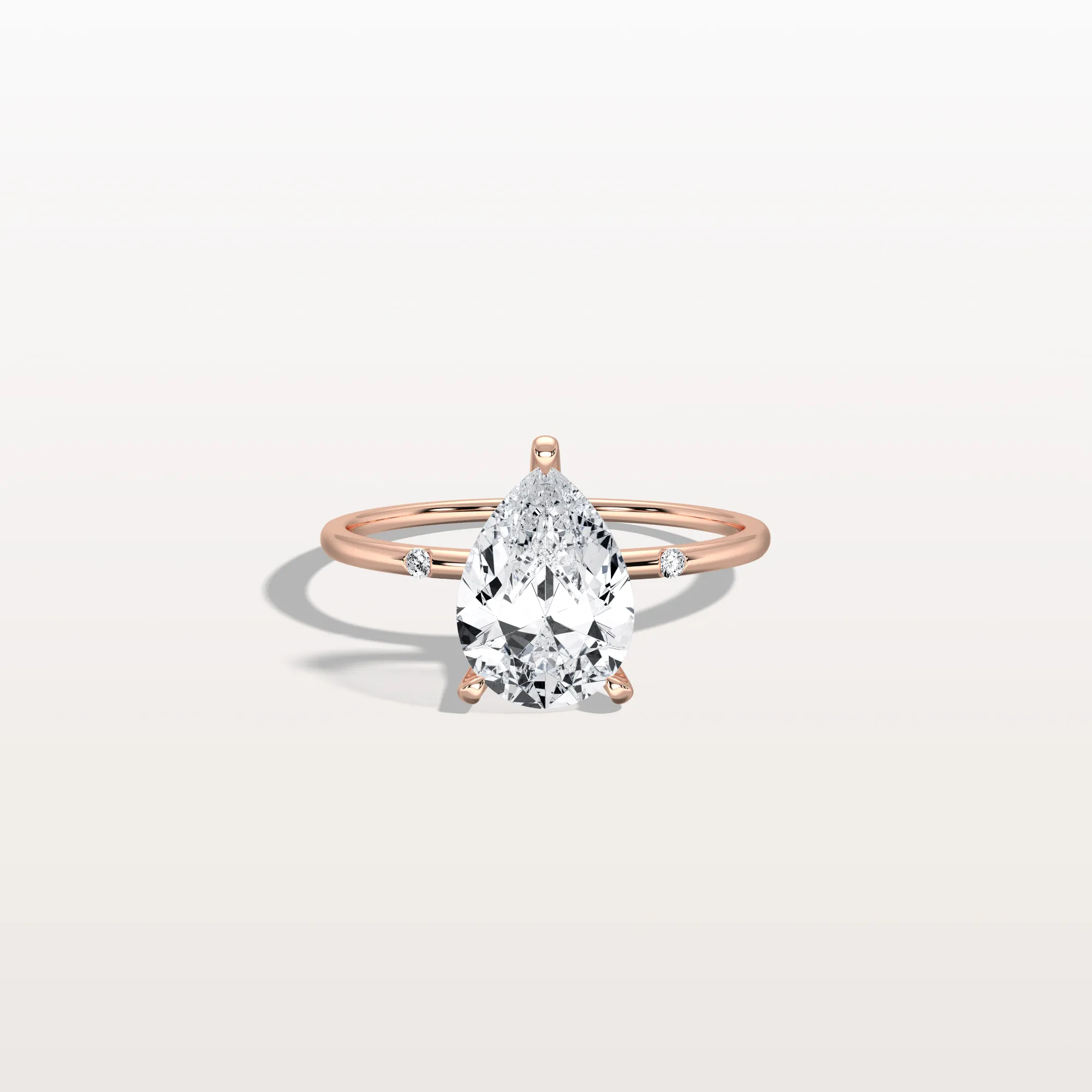 Clara丨2CT Lab-Grown Diamond Pear Engagement Ring - Image 16