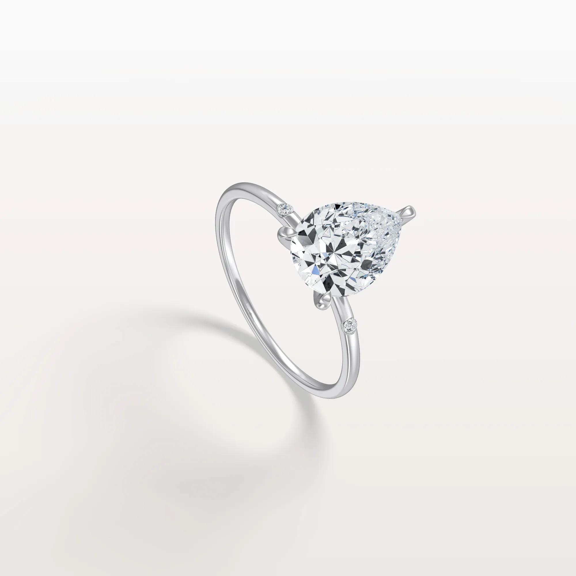 Clara丨2CT Lab-Grown Diamond Pear Engagement Ring - Image 28