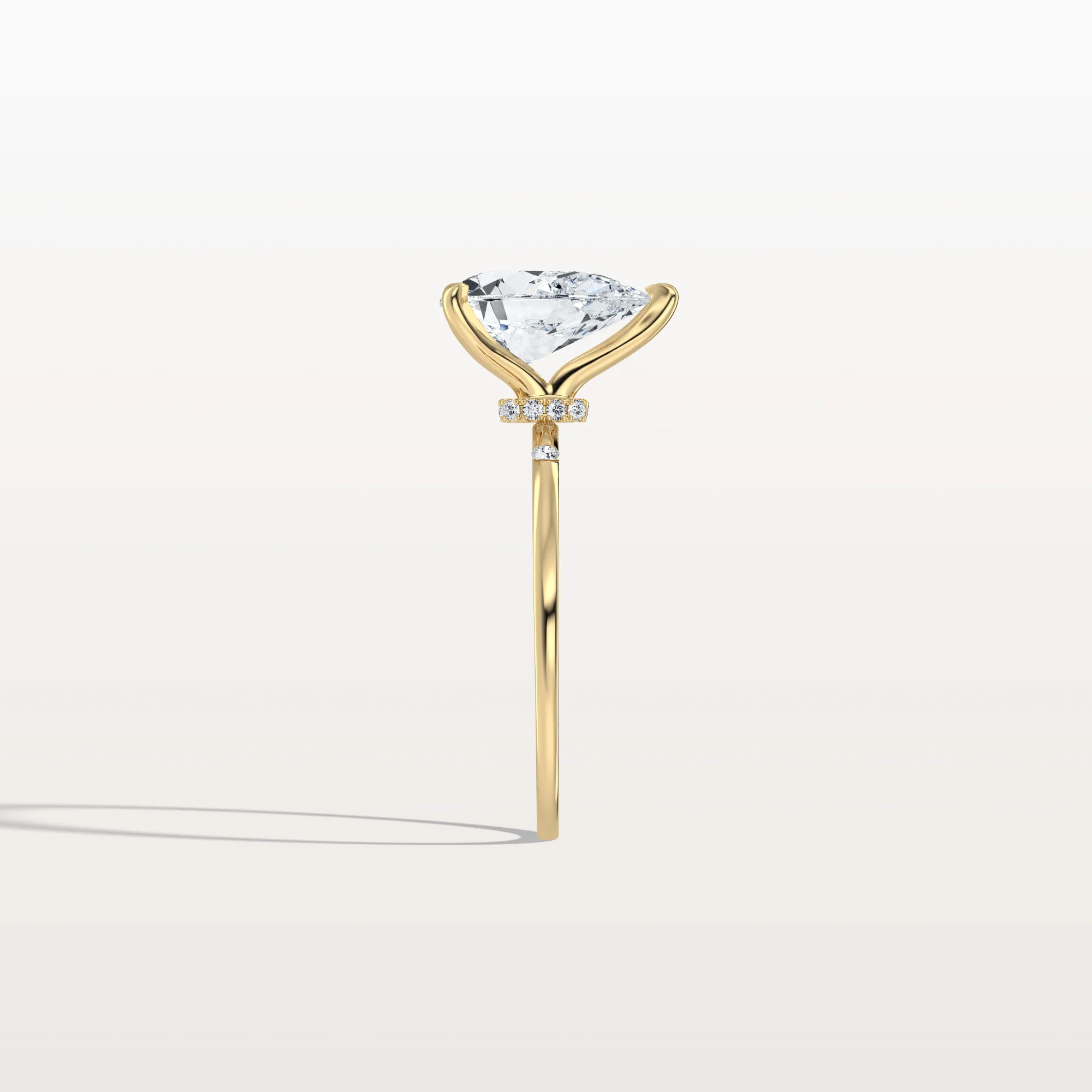 Clara丨2CT Lab-Grown Diamond Pear Engagement Ring - Image 5
