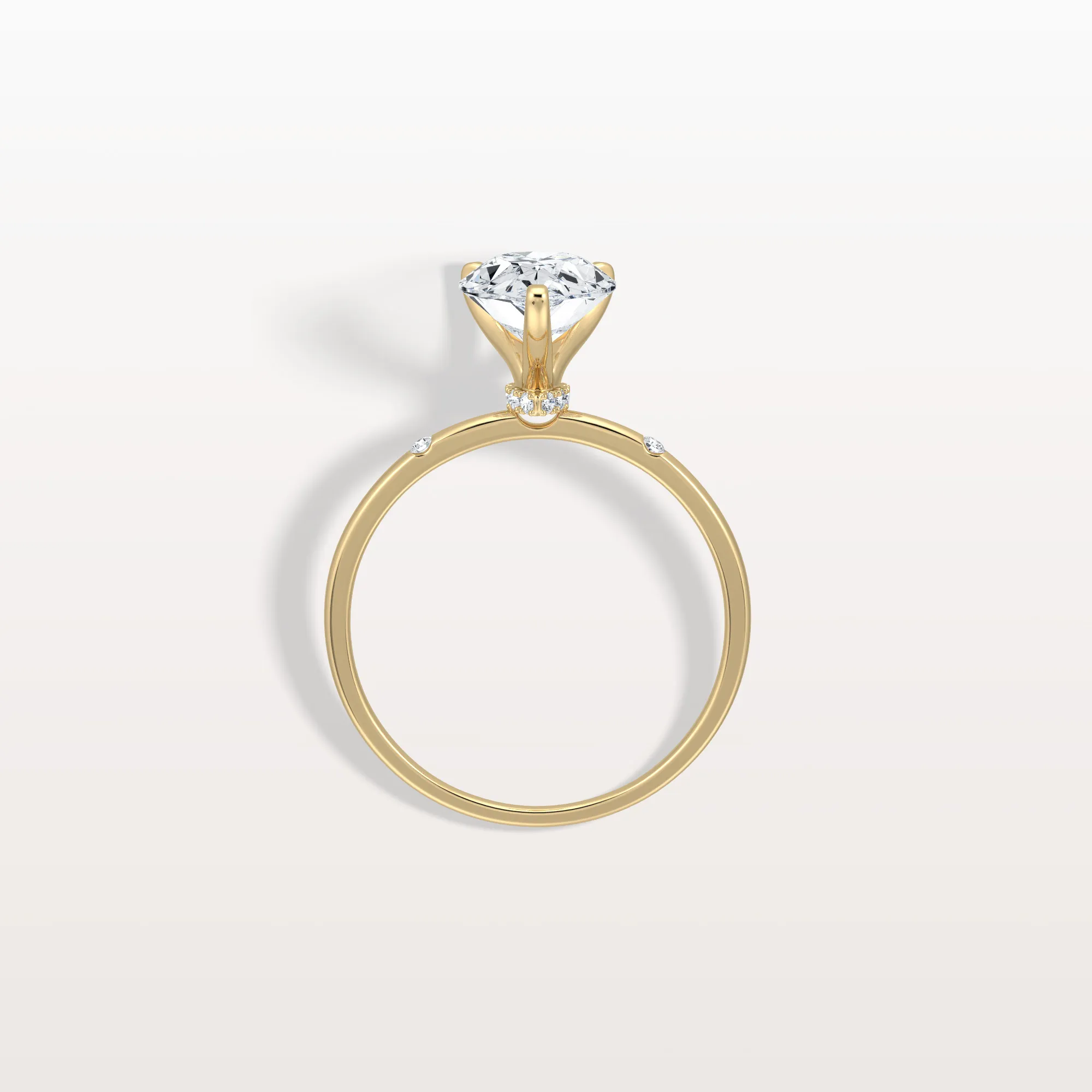 Clara丨2CT Lab-Grown Diamond Pear Engagement Ring - Image 6