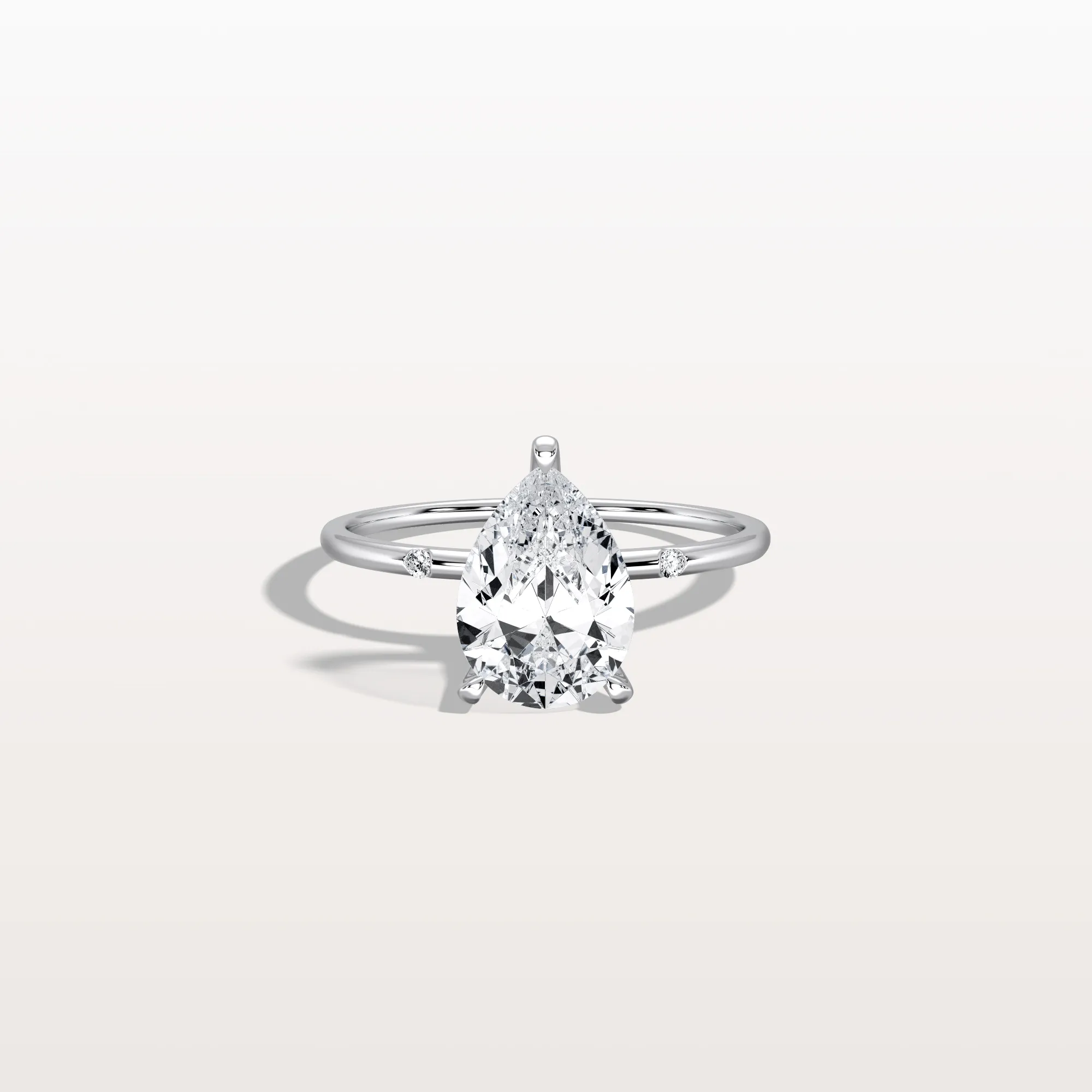 Clara丨2CT Lab-Grown Diamond Pear Engagement Ring - Image 8