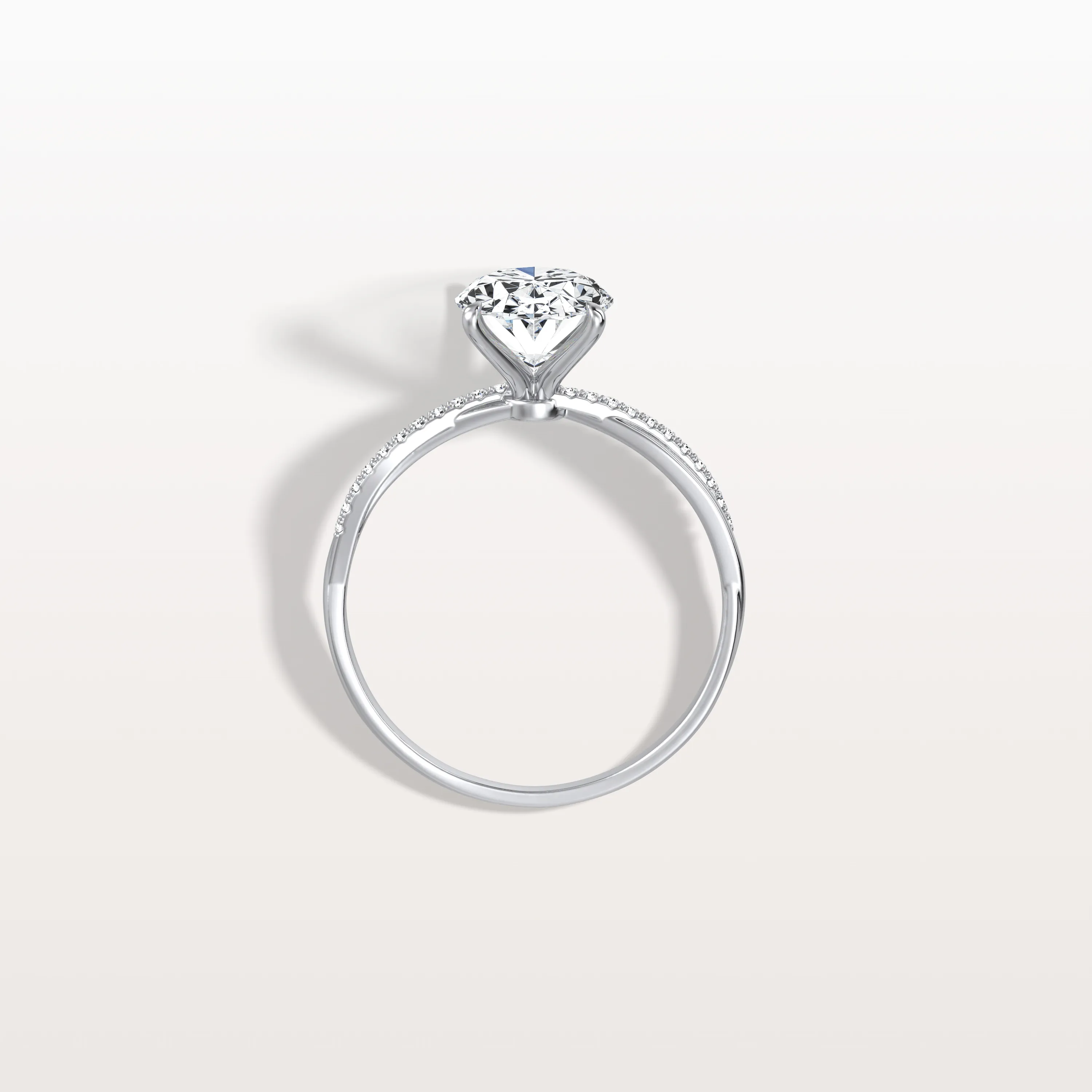 Amara丨2CT Oval Cut Lab Diamond Twisted Engagement Ring In Solid Gold/Platinum - Image 30