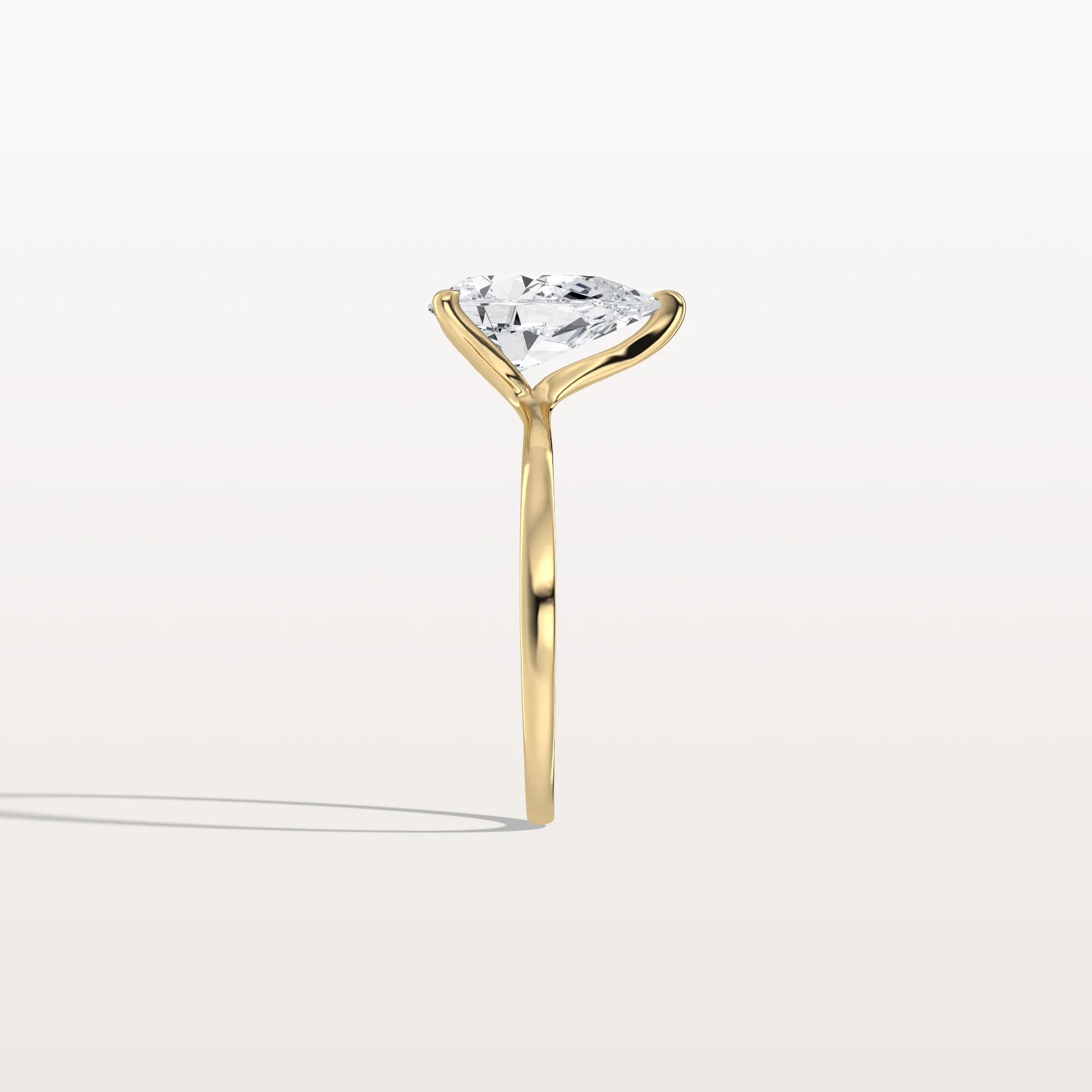 Elise丨2CT Pear Cut Lab Diamond Engagement Ring In 14K Gold - Image 15