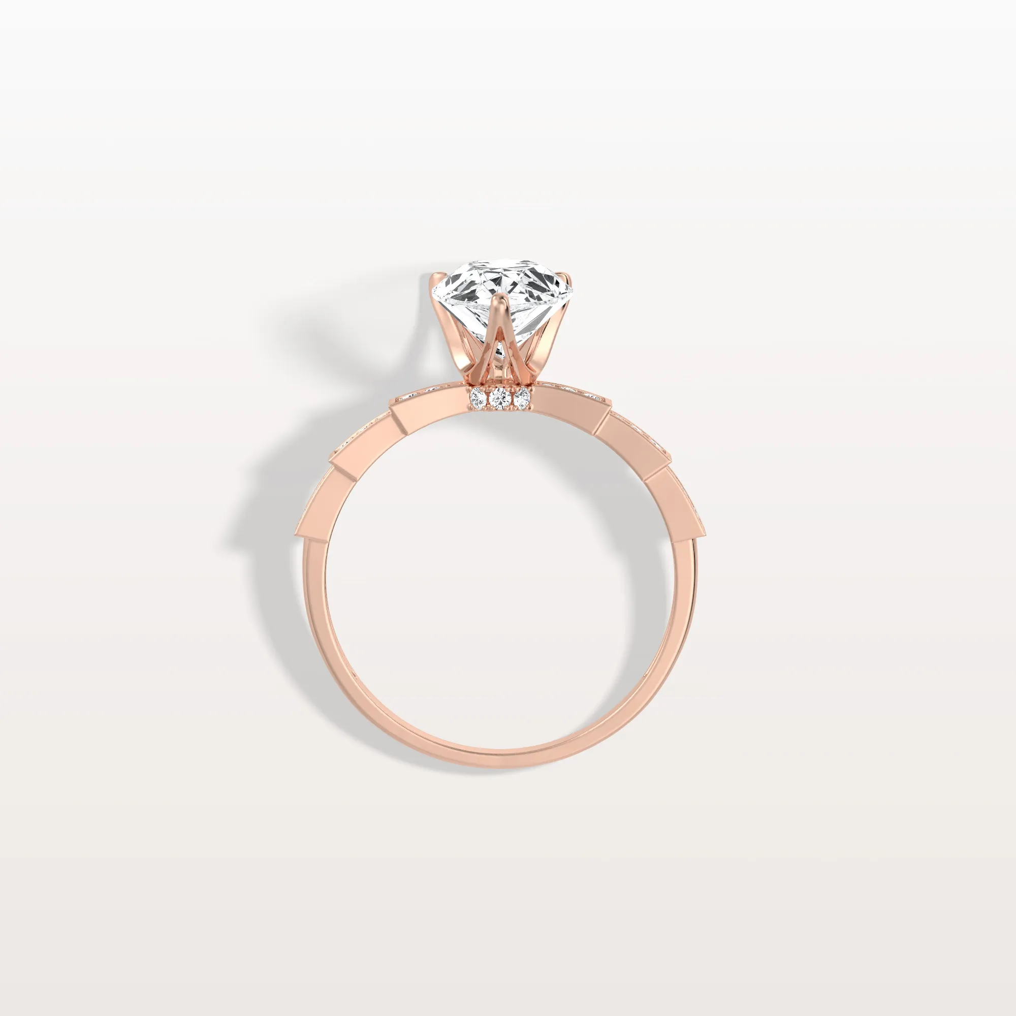 Celeste丨2CT Pear Cut Lab Diamond Hidden Halo Ring-Modern Style - Image 20