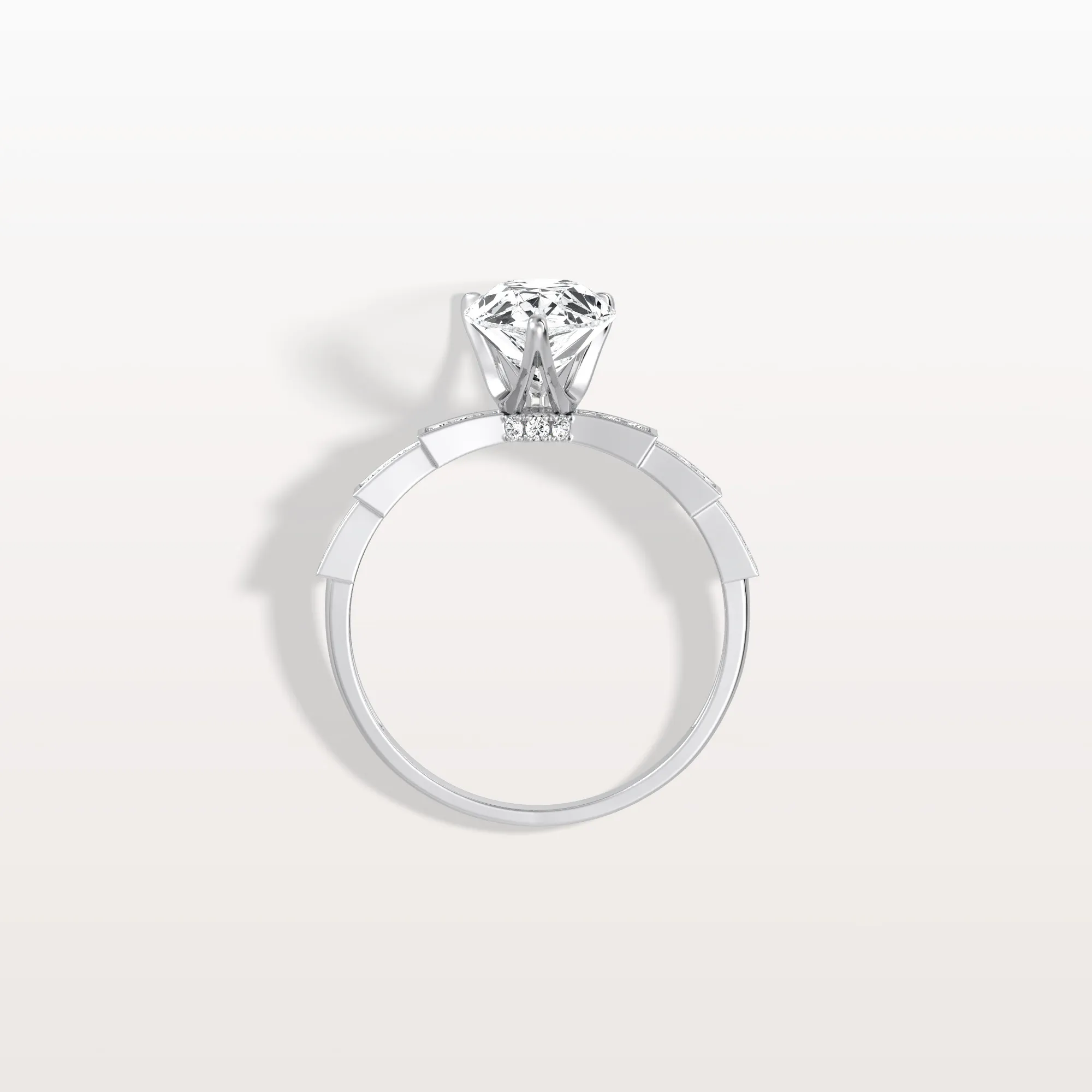 Celeste丨2CT Pear Cut Lab Diamond Hidden Halo Ring-Modern Style - Image 28