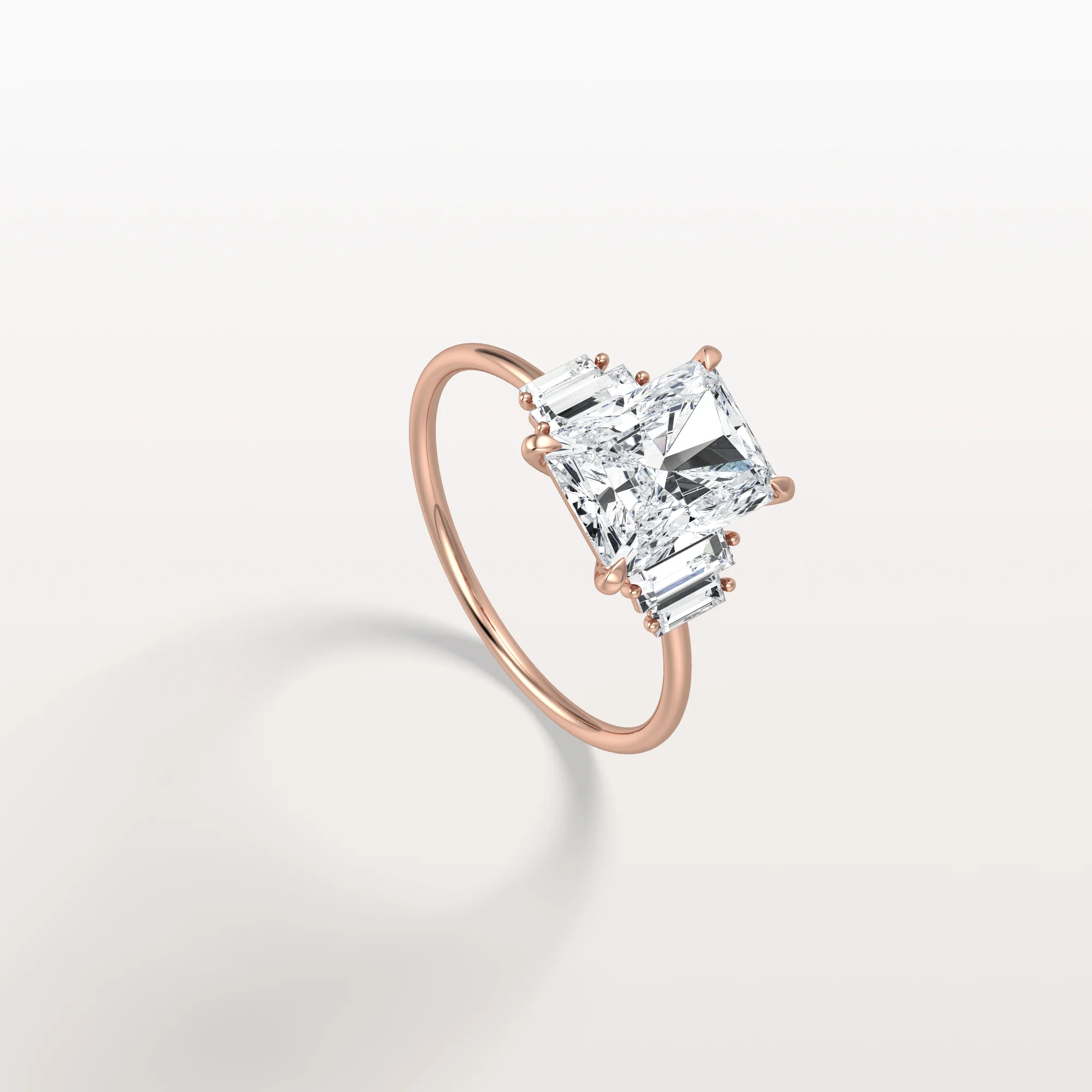 Bella丨2CT Radiant Lab Diamond Engagement Ring In 14K Solid Gold/Platinum - Image 21