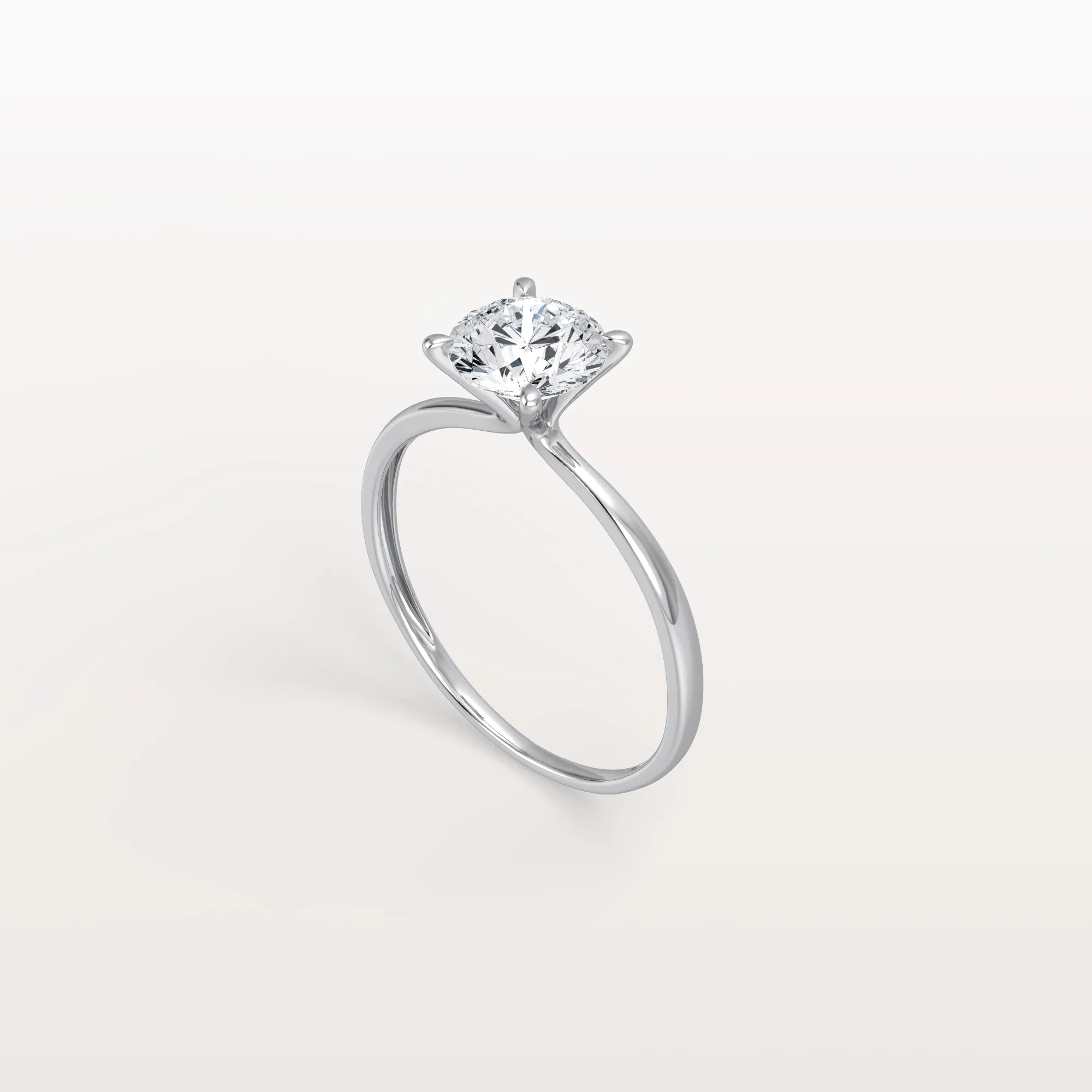 Aria丨2CT Round Lab Grown Diamond Ring In 14K Gold - Image 12