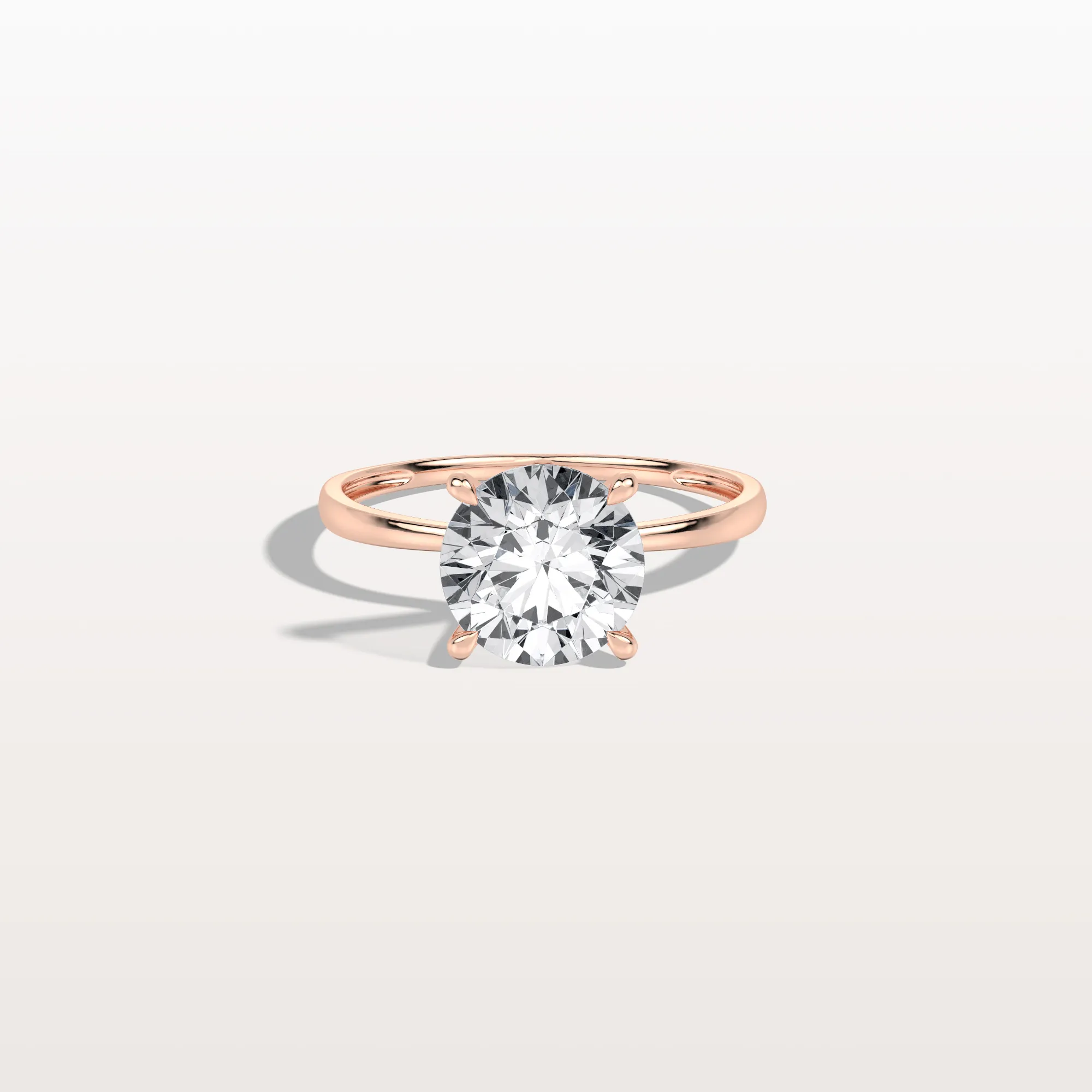 Aria丨2CT Round Lab Grown Diamond Ring In 14K Gold - Image 16