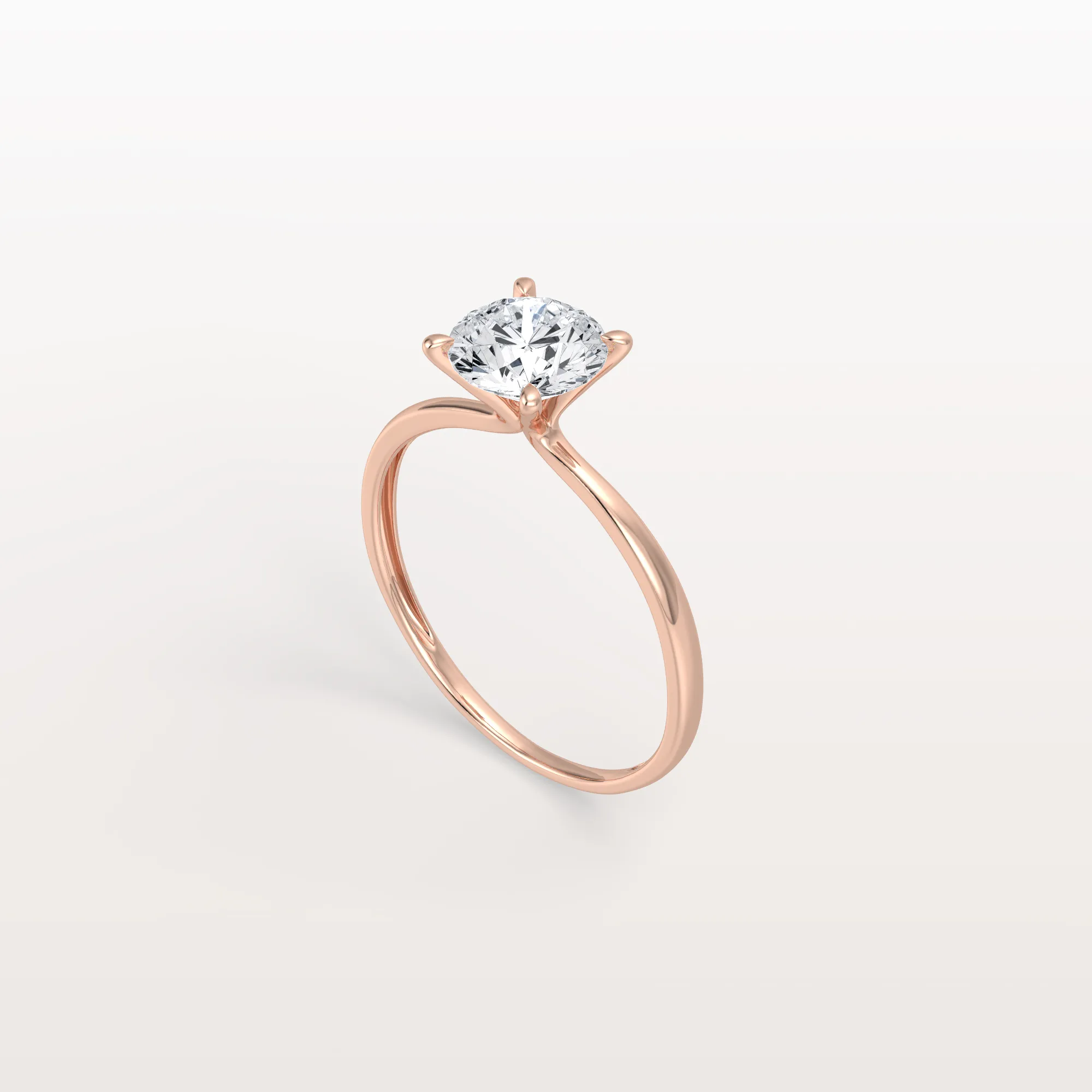 Aria丨2CT Round Lab Grown Diamond Ring In 14K Gold - Image 19