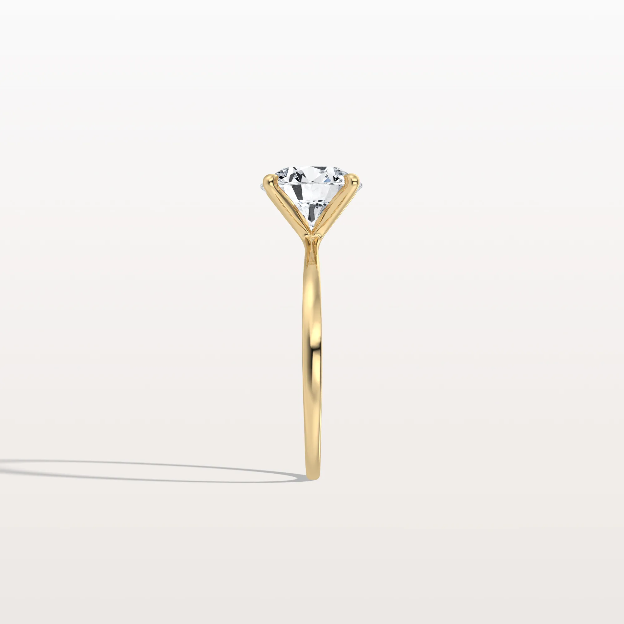 Aria丨2CT Round Lab Grown Diamond Ring In 14K Gold - Image 7