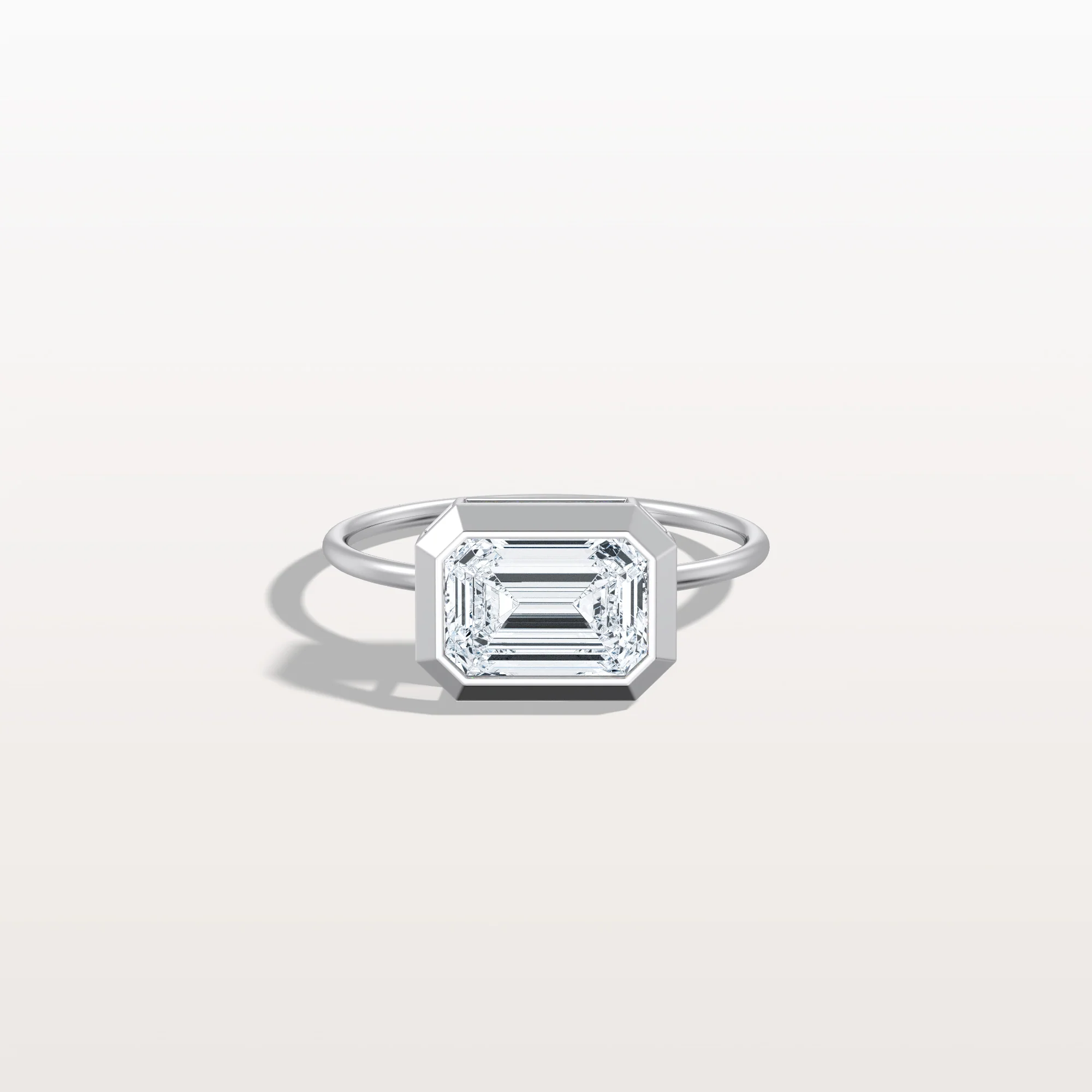 Ivy丨2CT Solitaire Bezel Set Lab Diamond Engagement Ring In 14K Solid Gold/Platinum - Image 10