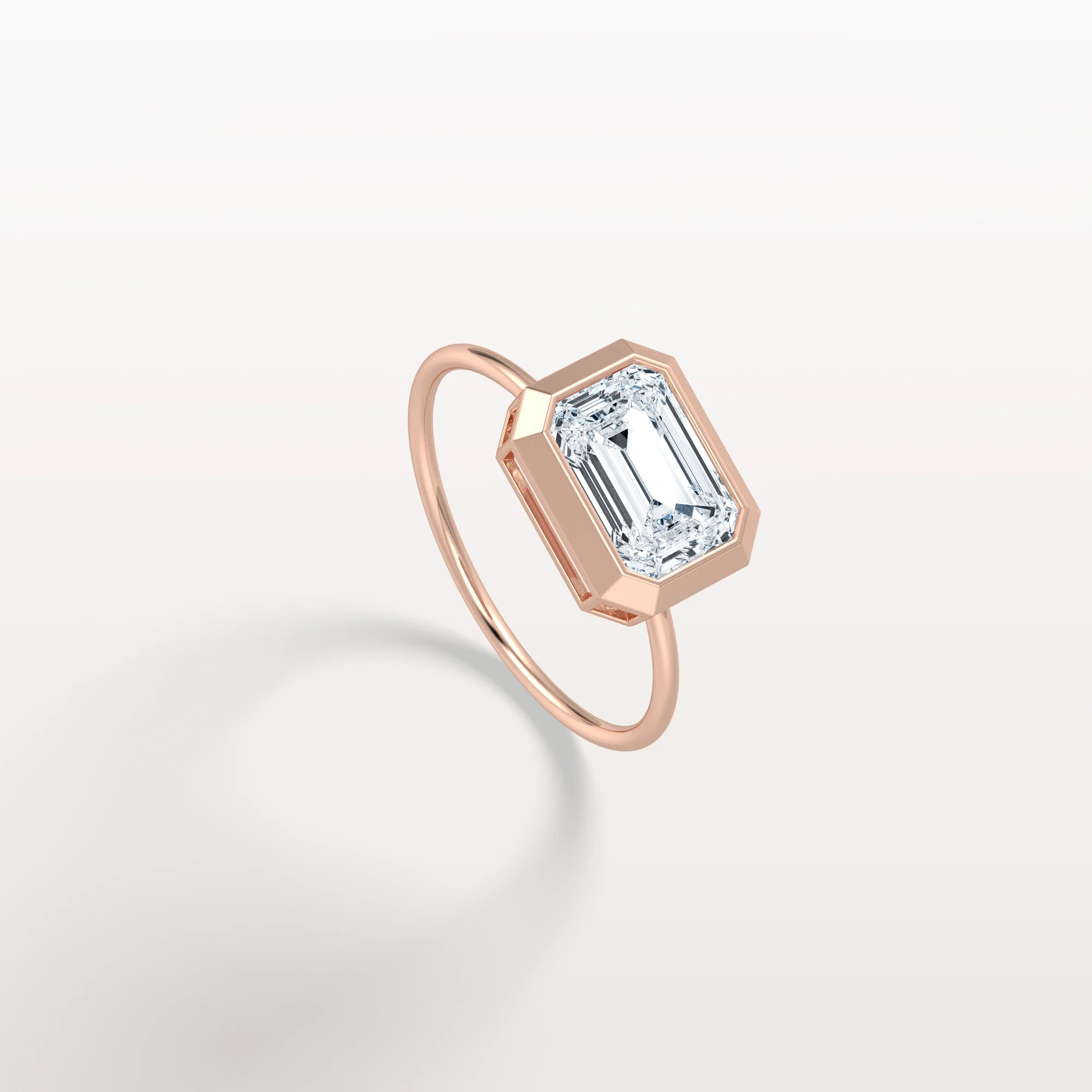 Ivy丨2CT Solitaire Bezel Set Lab Diamond Engagement Ring In 14K Solid Gold/Platinum - Image 21