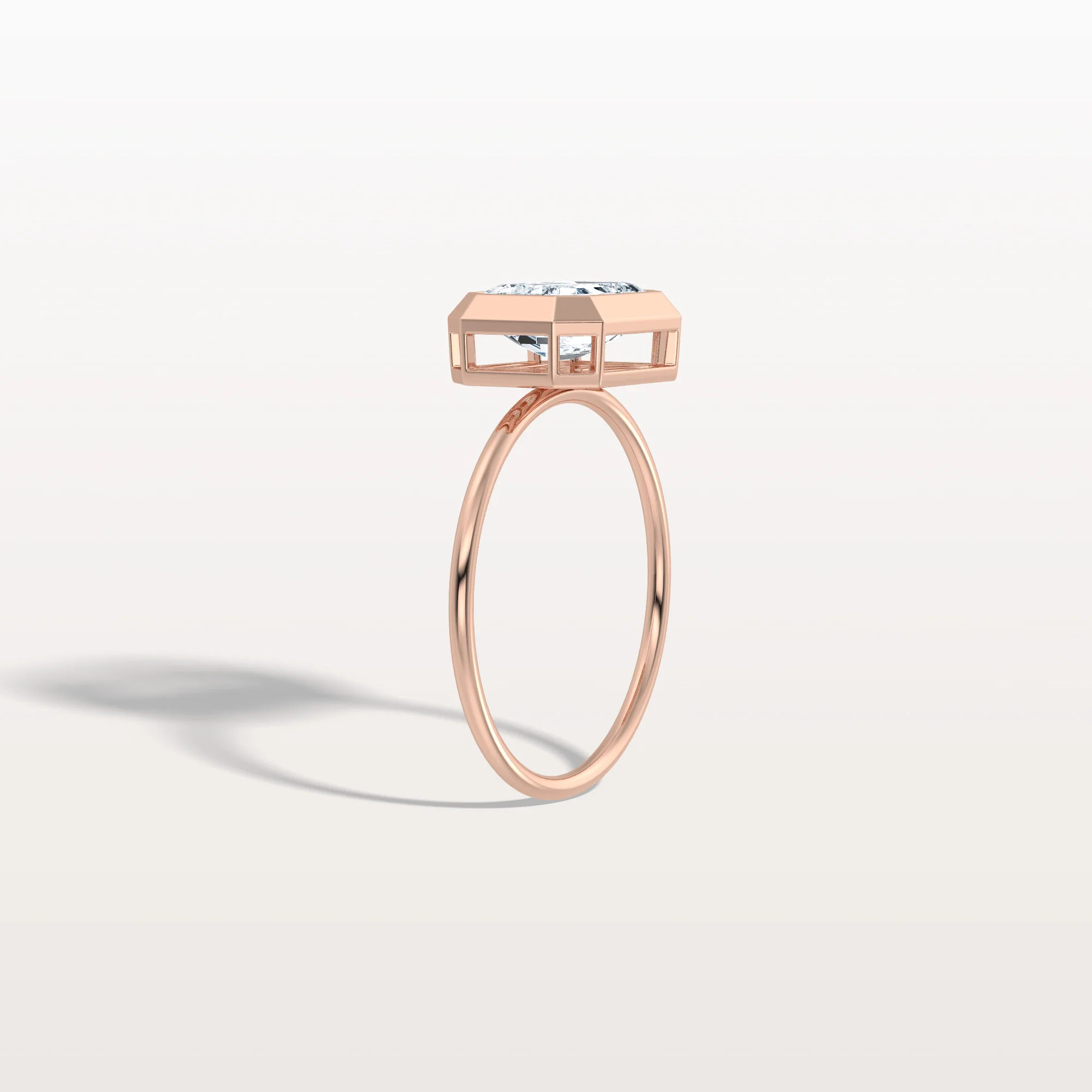 Ivy丨2CT Solitaire Bezel Set Lab Diamond Engagement Ring In 14K Solid Gold/Platinum - Image 24