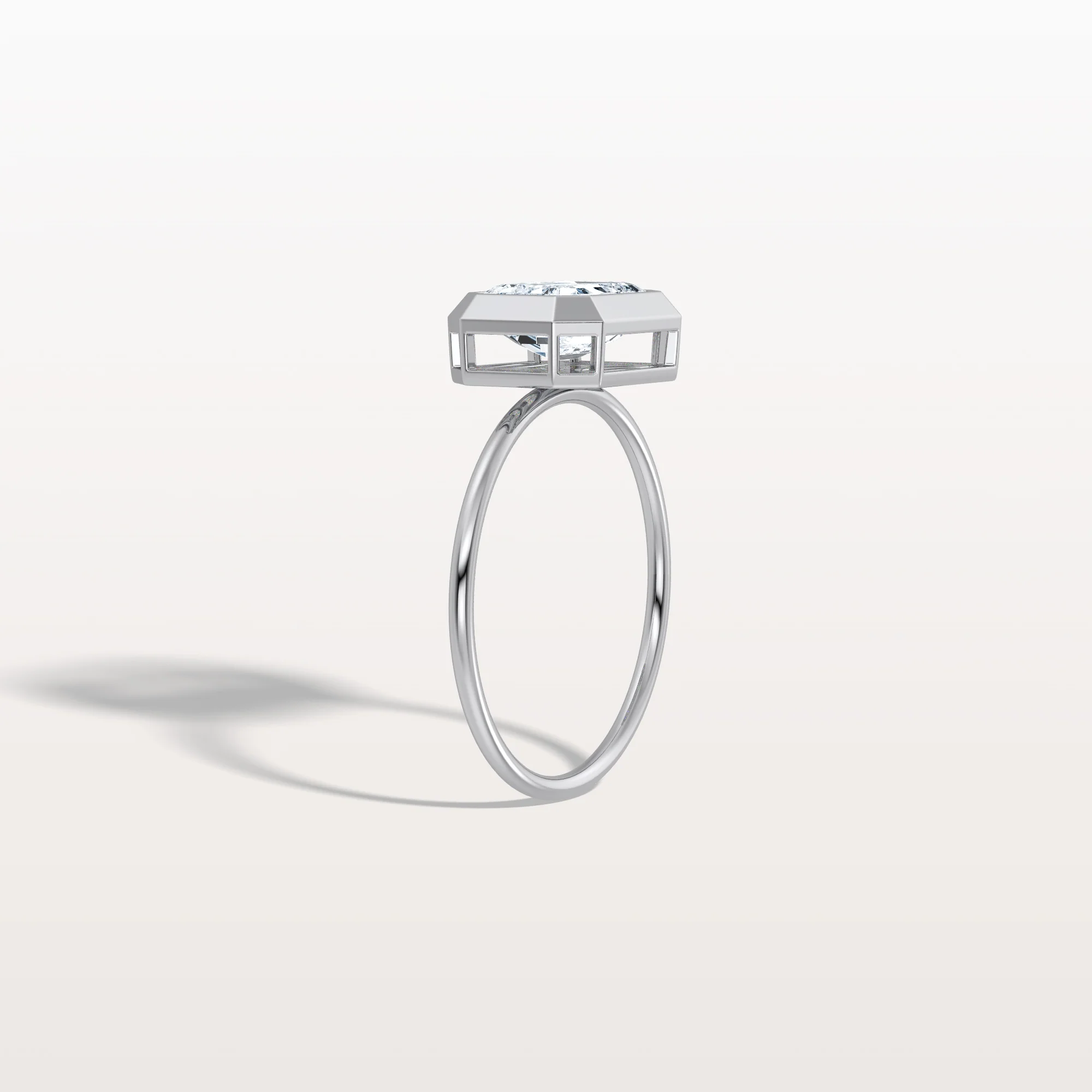Ivy丨2CT Solitaire Bezel Set Lab Diamond Engagement Ring In 14K Solid Gold/Platinum - Image 30