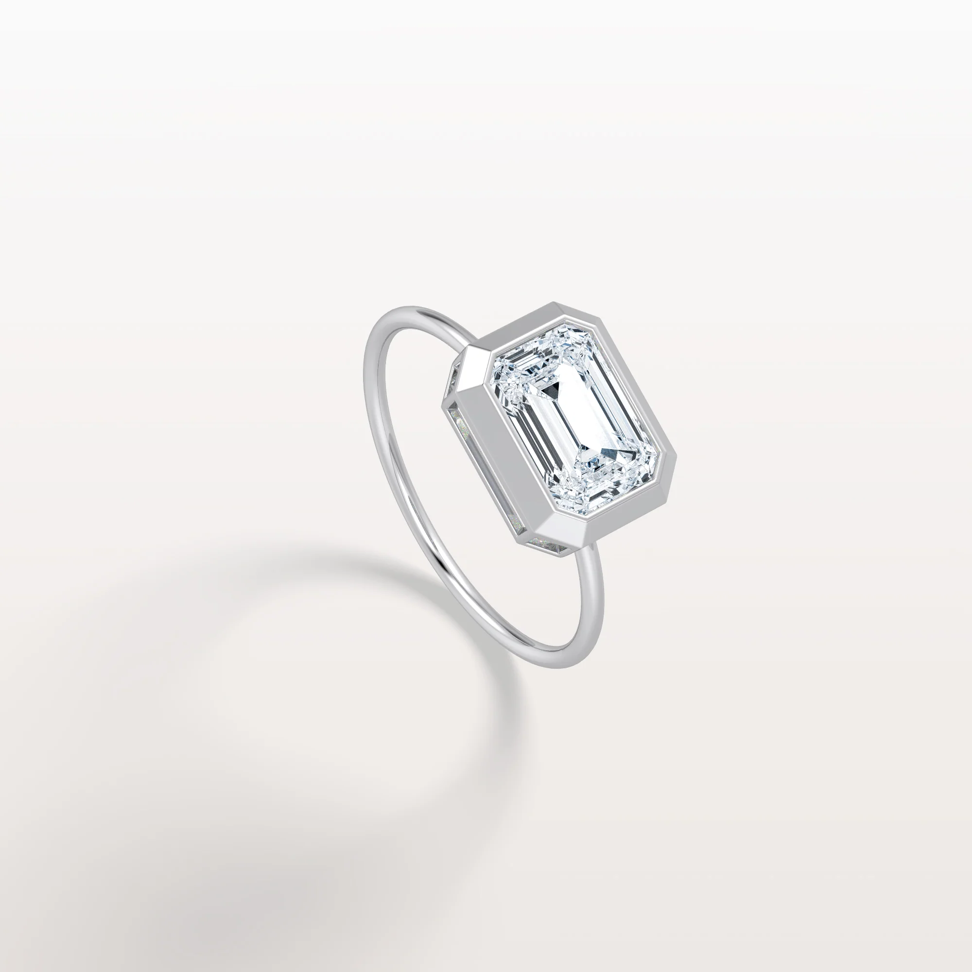 Ivy丨2CT Solitaire Bezel Set Lab Diamond Engagement Ring In 14K Solid Gold/Platinum - Image 33