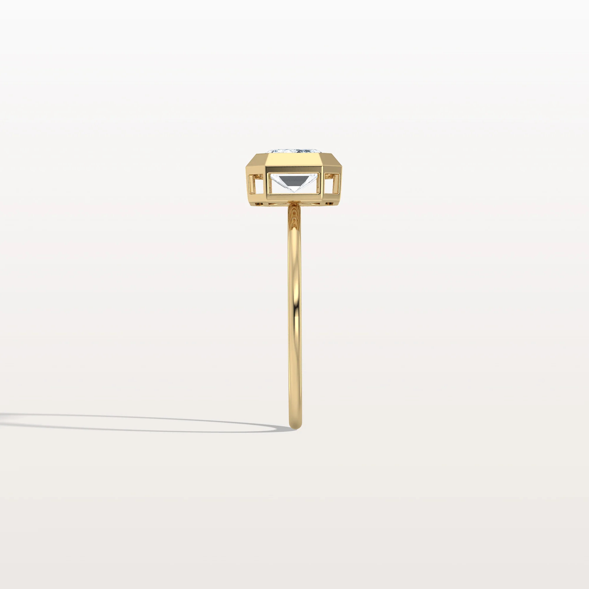 Ivy丨2CT Solitaire Bezel Set Lab Diamond Engagement Ring In 14K Solid Gold/Platinum - Image 8