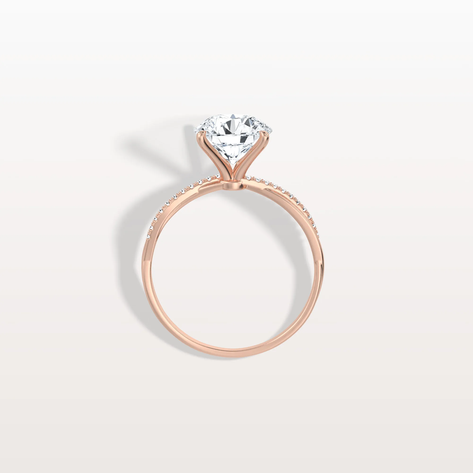 Alina丨2CT Twisted Engagement Ring with Round Lab Grown Diamond - Image 20