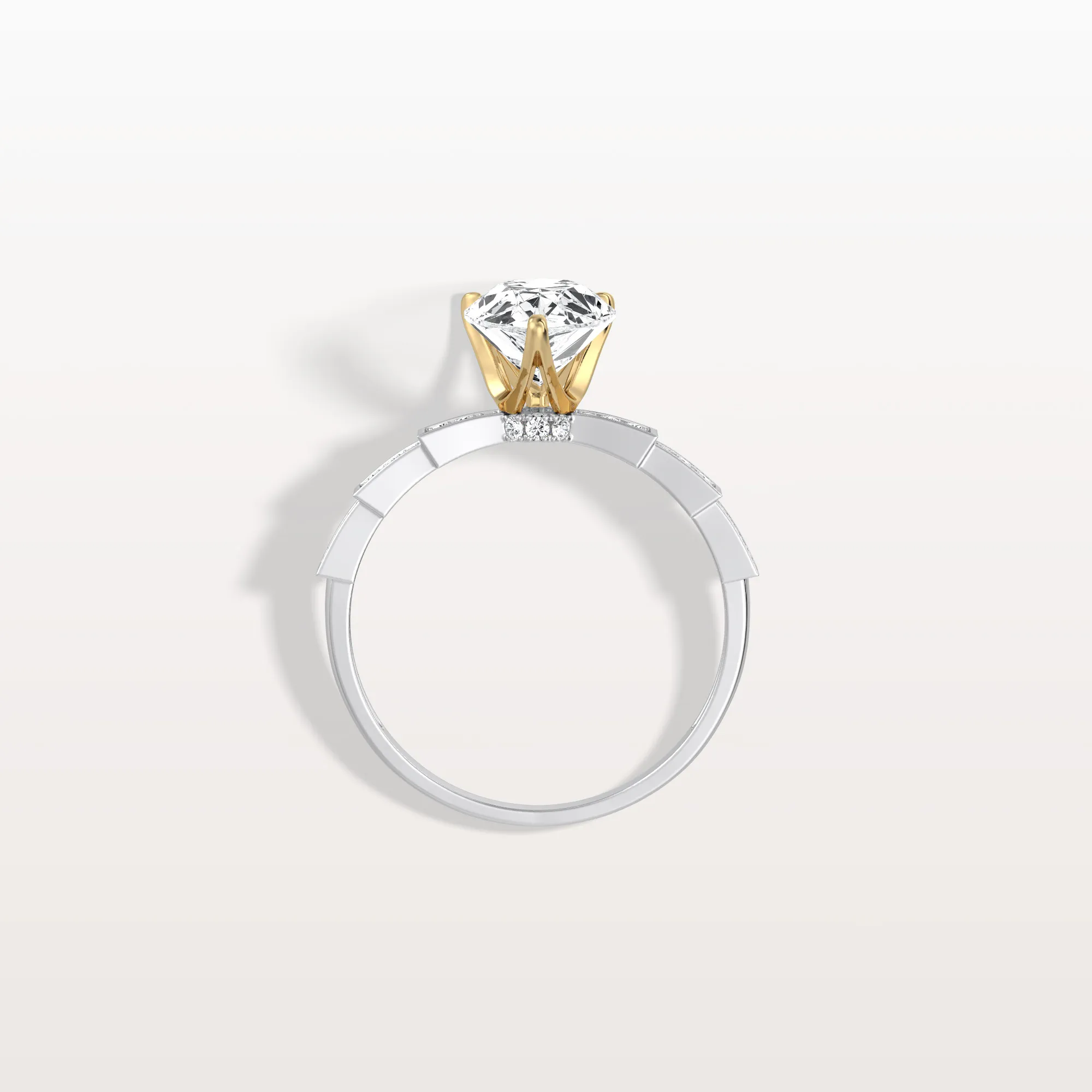 Celeste丨2CT Pear Cut Lab Diamond Hidden Halo Ring-Modern Style - Image 34