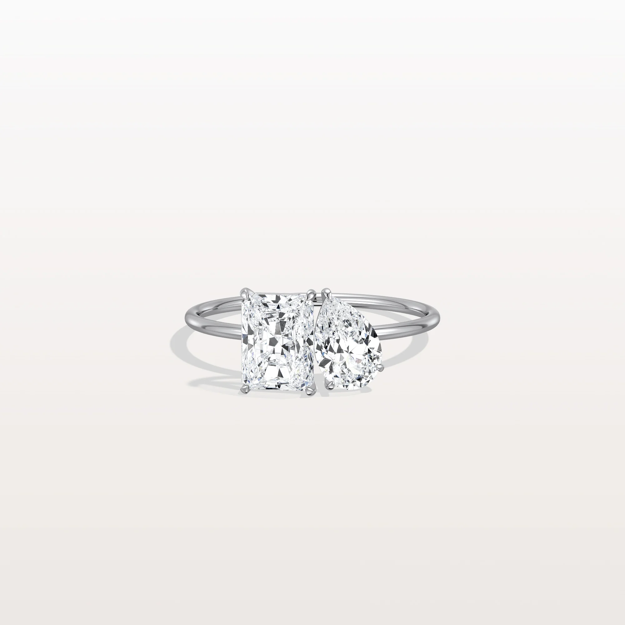 Ivory丨2CTW Lab Grown Diamond Toi Et Moi Engagement Ring In 14K Solid Gold/Platinum - Image 26
