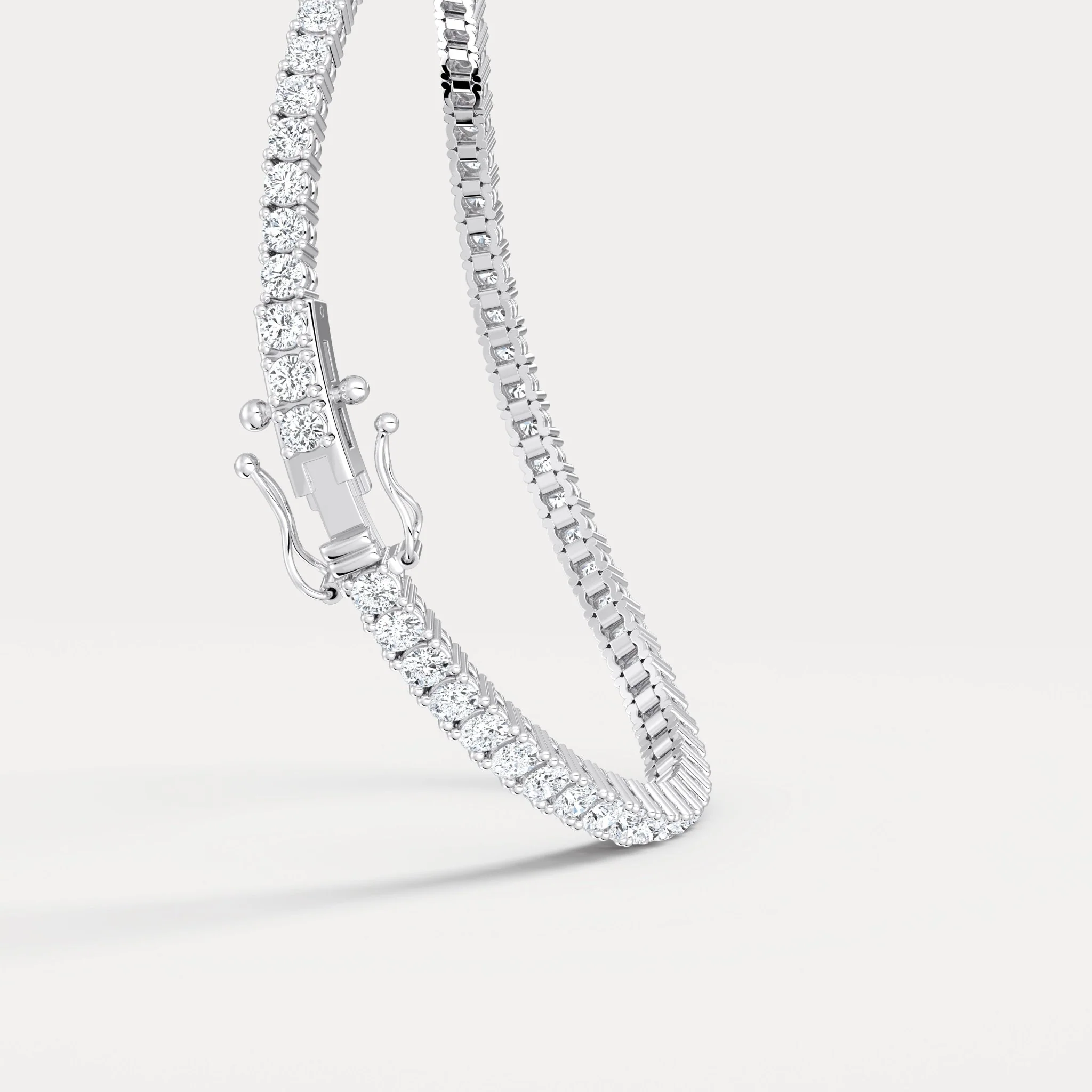 3.2 CTW Lab-Grown Diamond Tennis Bracelet in 14K Gold/Platinum – Classic & Timeless