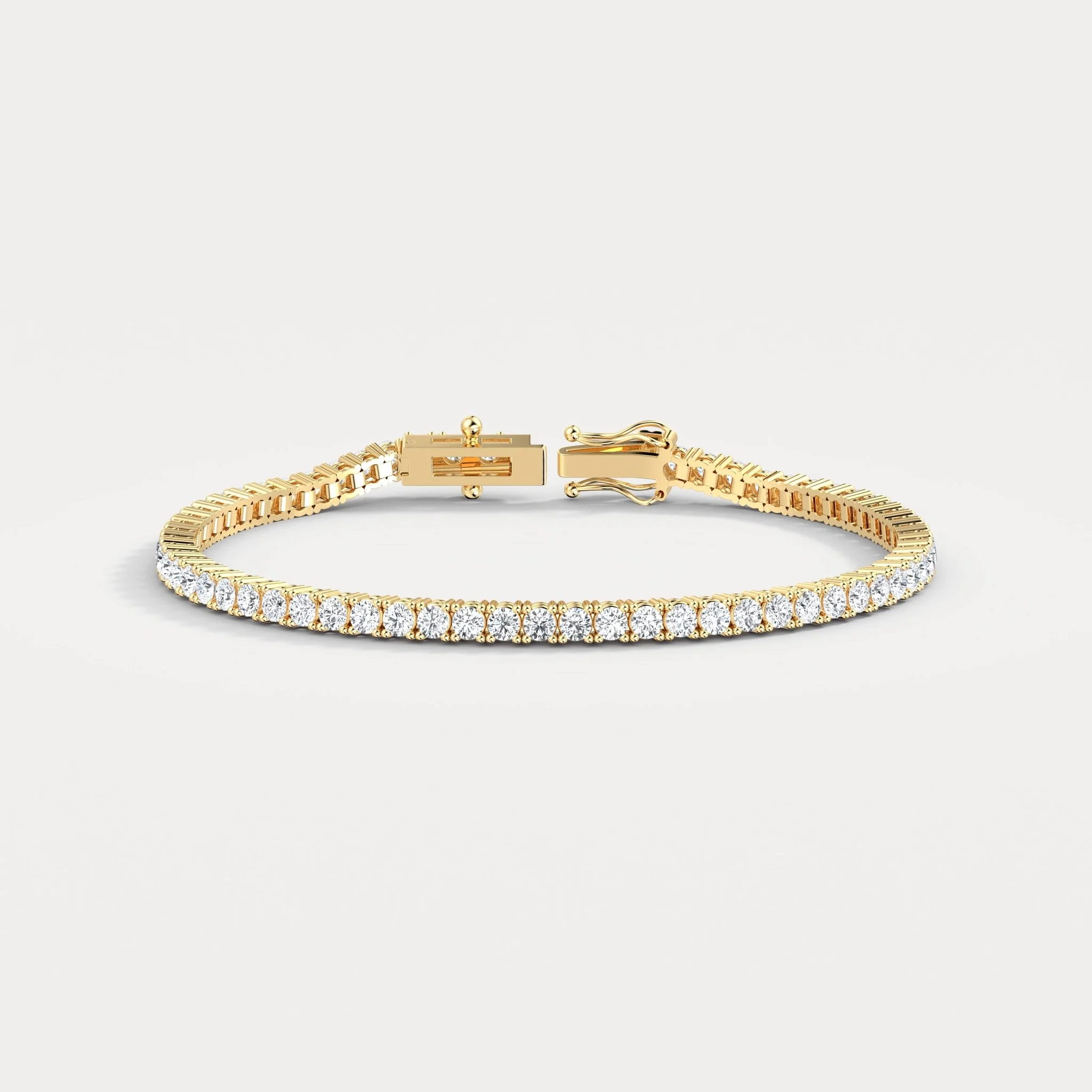 3.2 CTW Lab-Grown Diamond Tennis Bracelet in 14K Gold/Platinum – Classic & Timeless - Image 10