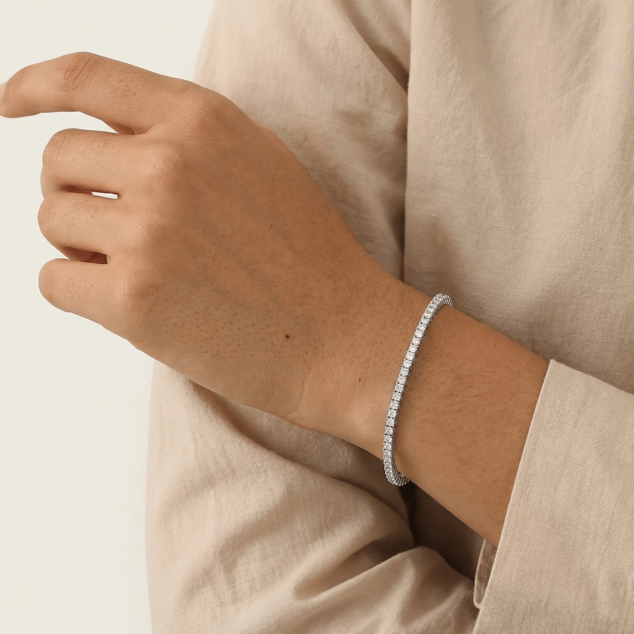 3.2 CTW Lab-Grown Diamond Tennis Bracelet in 14K Gold/Platinum – Classic & Timeless - Image 19
