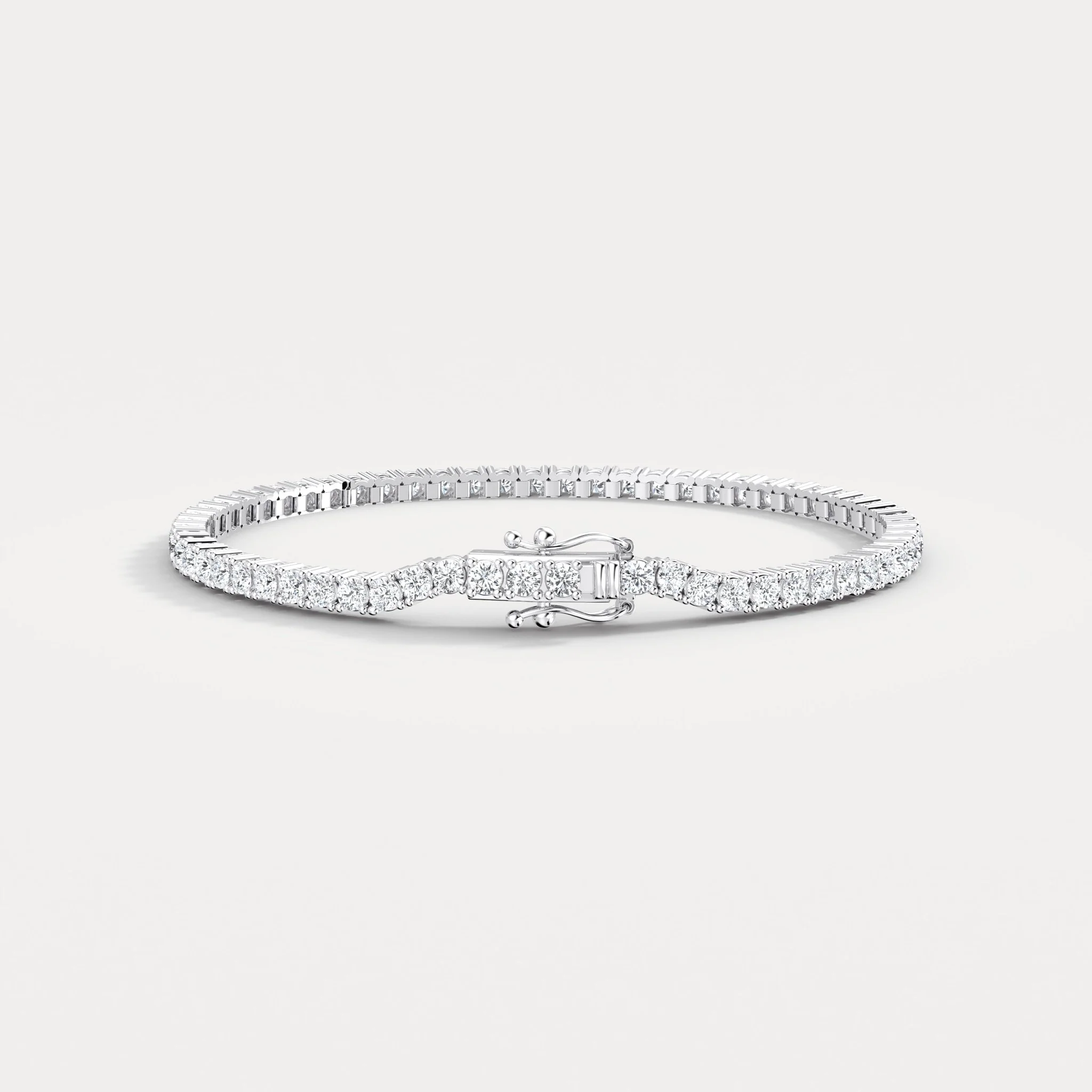 3.2 CTW Lab-Grown Diamond Tennis Bracelet in 14K Gold/Platinum – Classic & Timeless - Image 22