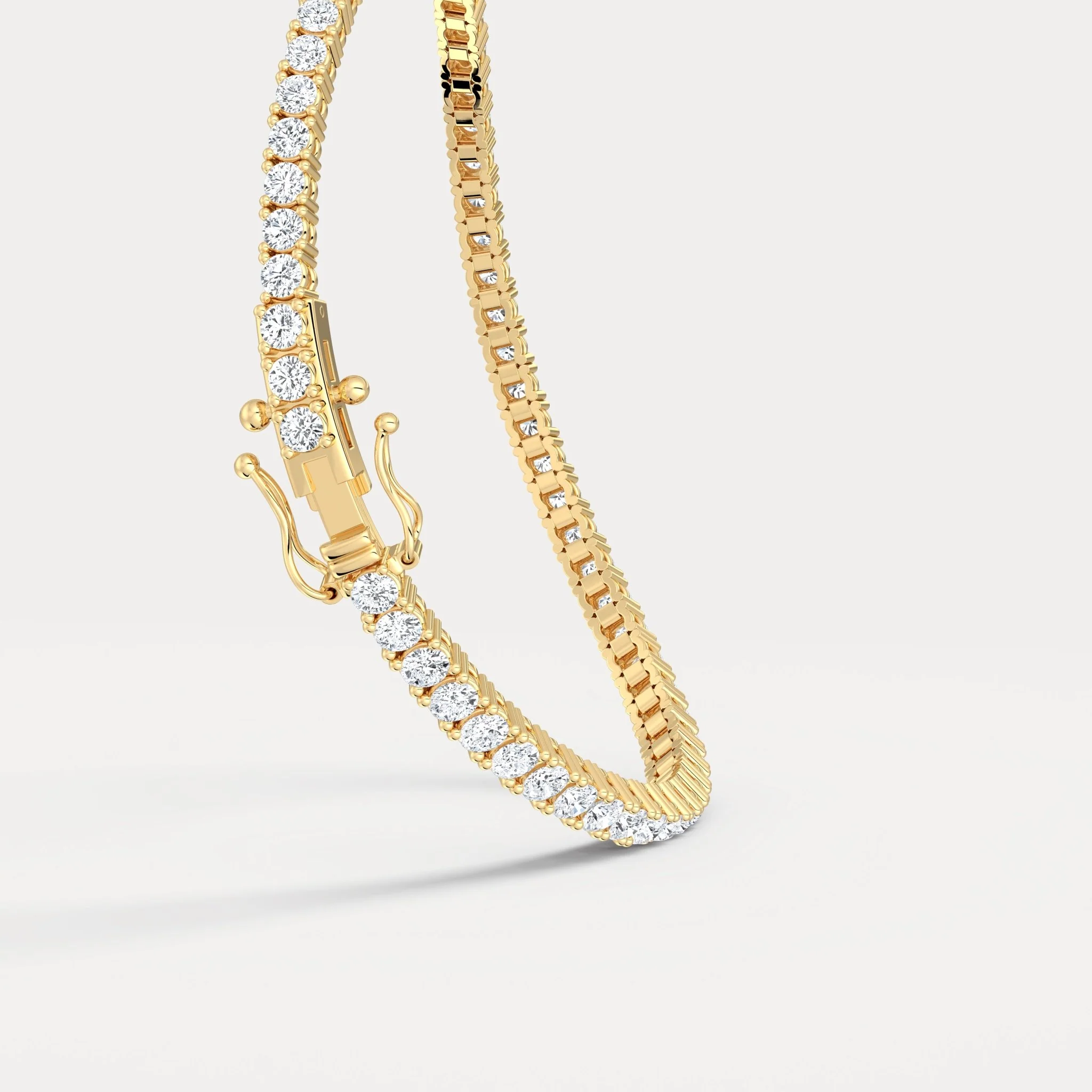 3.2 CTW Lab-Grown Diamond Tennis Bracelet in 14K Gold/Platinum – Classic & Timeless - Image 8
