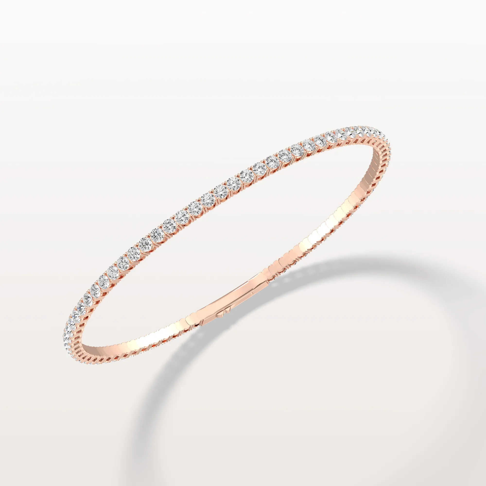 3.35CTW VVS Lab Grown Diamond Full Eternity Flexible Bangle - Image 16