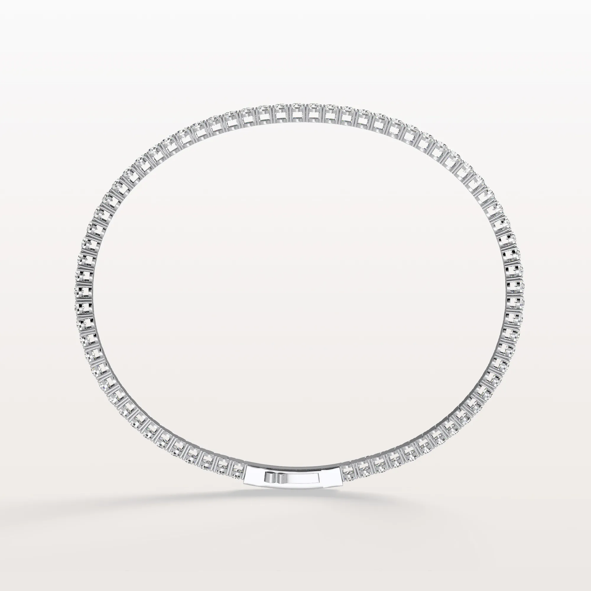 3.35CTW VVS Lab Grown Diamond Full Eternity Flexible Bangle - Image 27