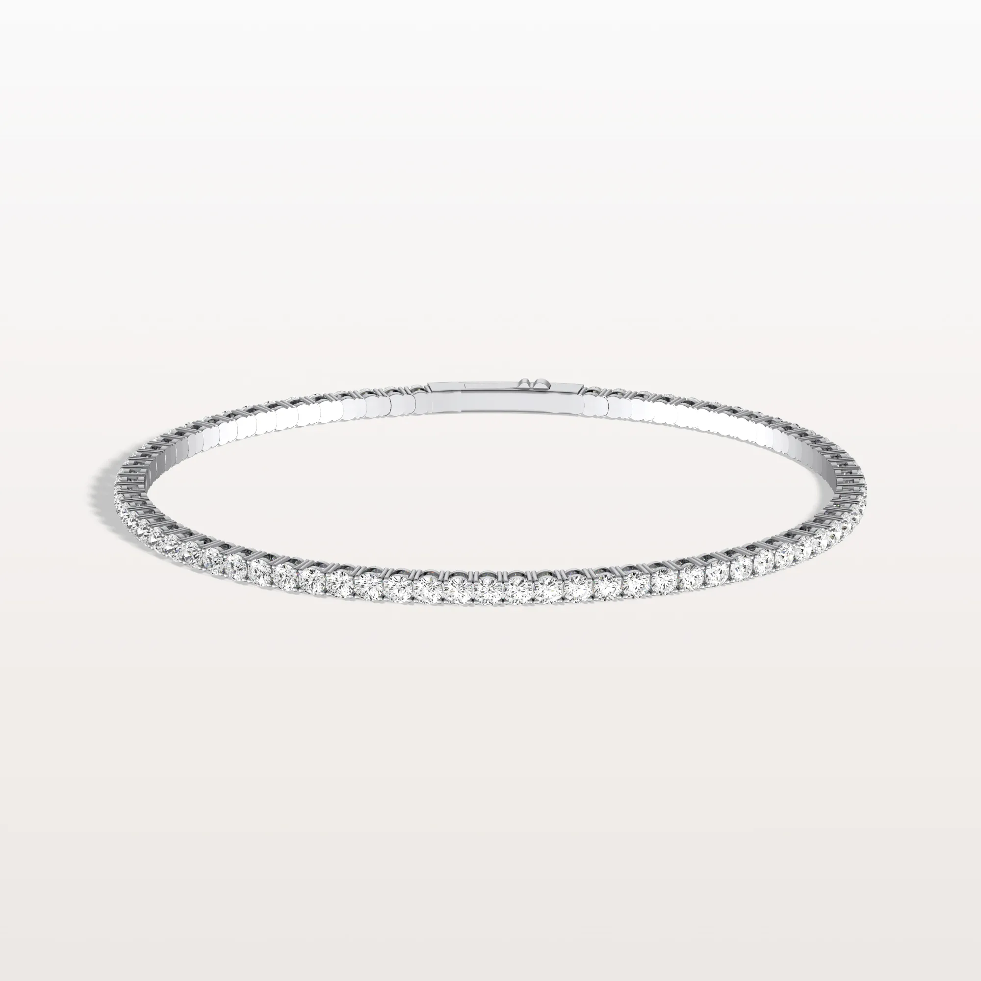 3.35CTW VVS Lab Grown Diamond Full Eternity Flexible Bangle - Image 4