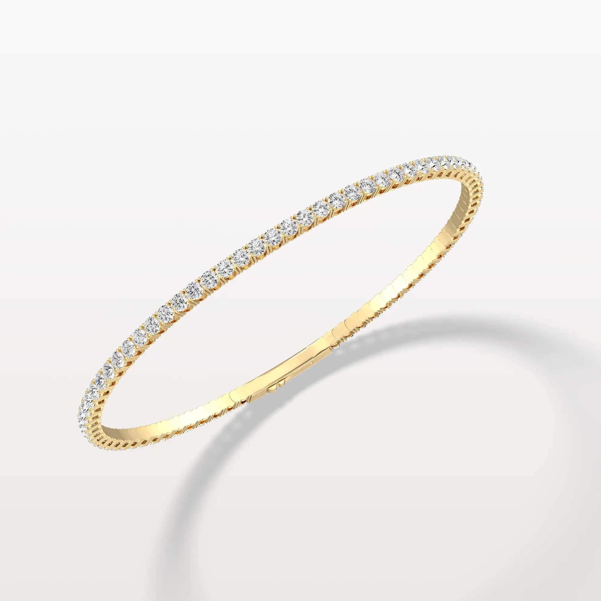 3.35CTW VVS Lab Grown Diamond Full Eternity Flexible Bangle - Image 9