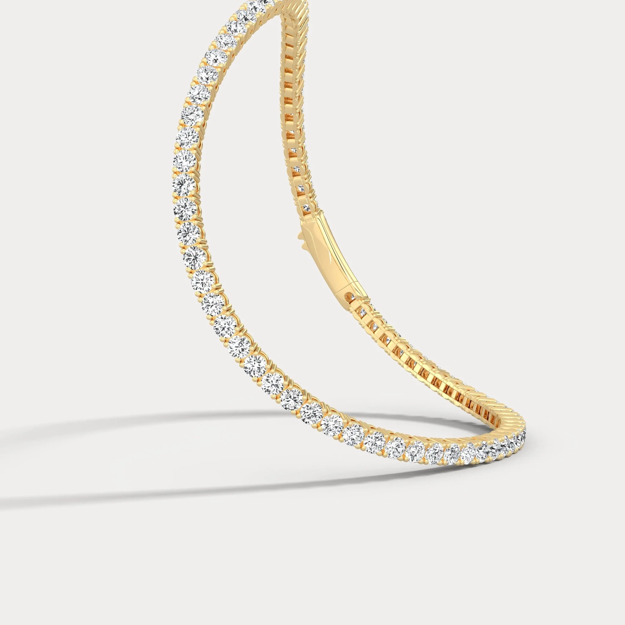 3 CTW Eternity Lab-Grown Diamond Tennis Bracelet in Sterling Silver - Image 13