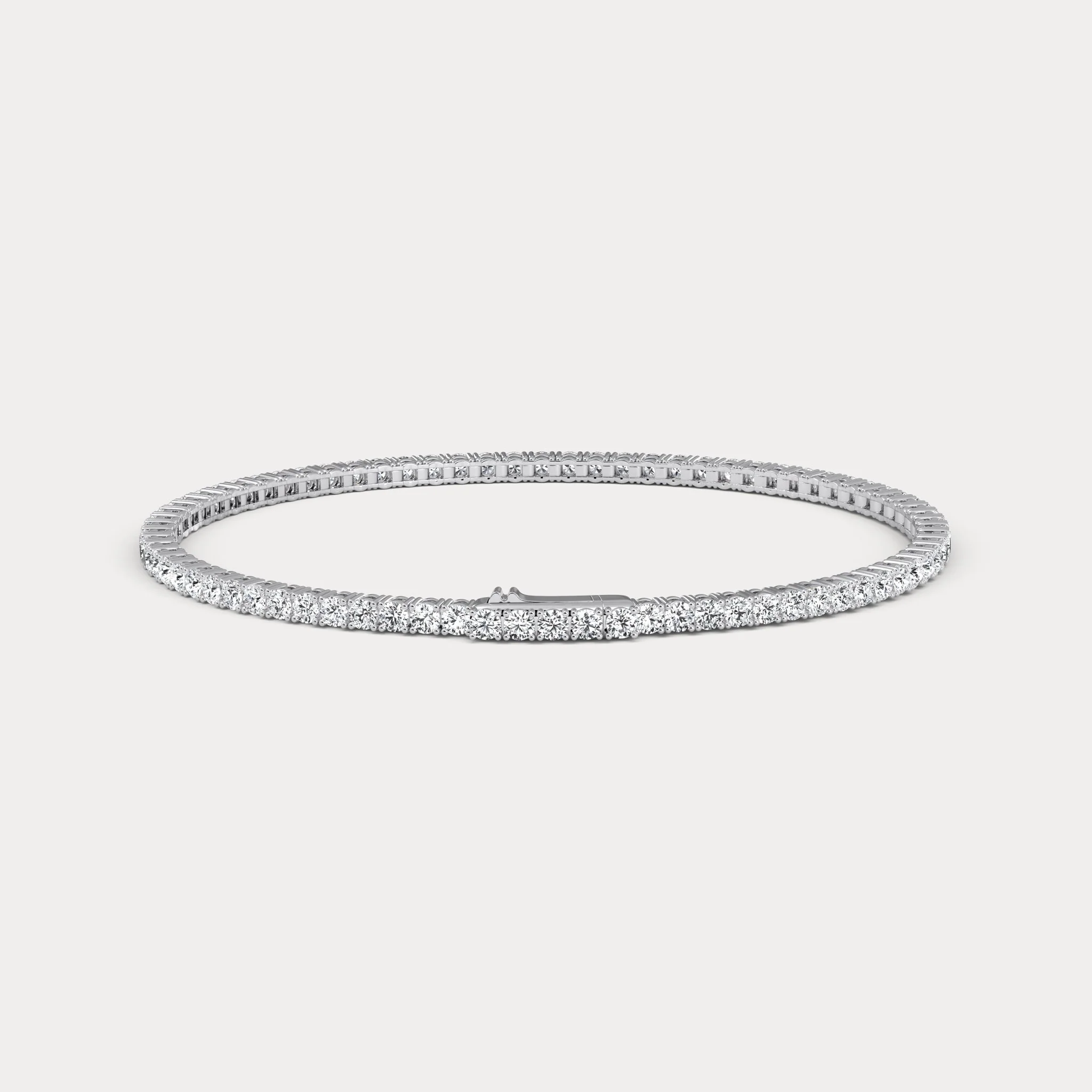 3 CTW Eternity Lab-Grown Diamond Tennis Bracelet in Sterling Silver - Image 4