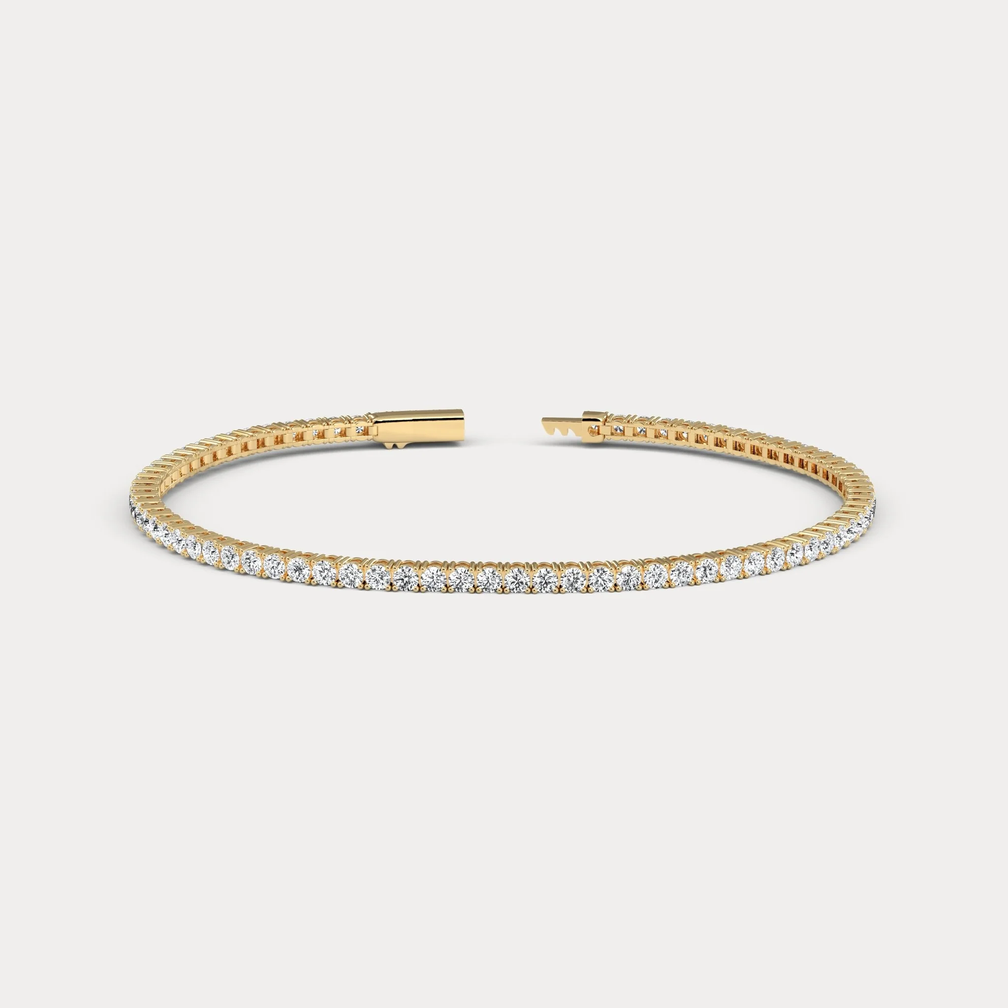3 CTW Eternity Lab-Grown Diamond Tennis Bracelet in Sterling Silver - Image 8
