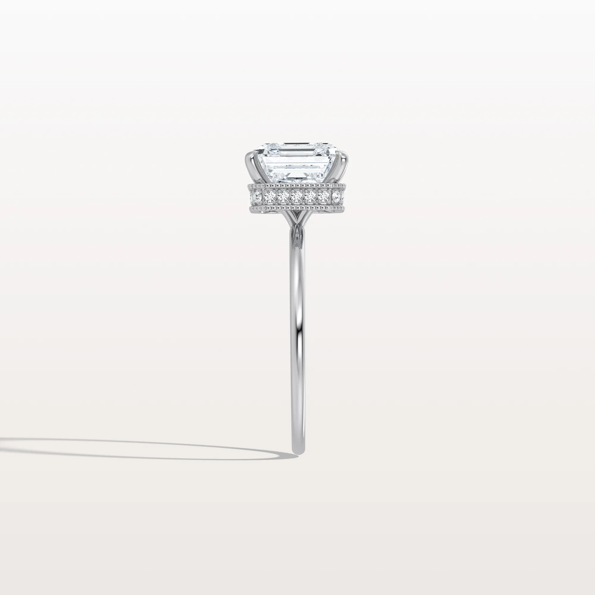 Rhea丨3CT Asscher Cut Lab Grown Diamond Ring With Basket Setting - Image 29