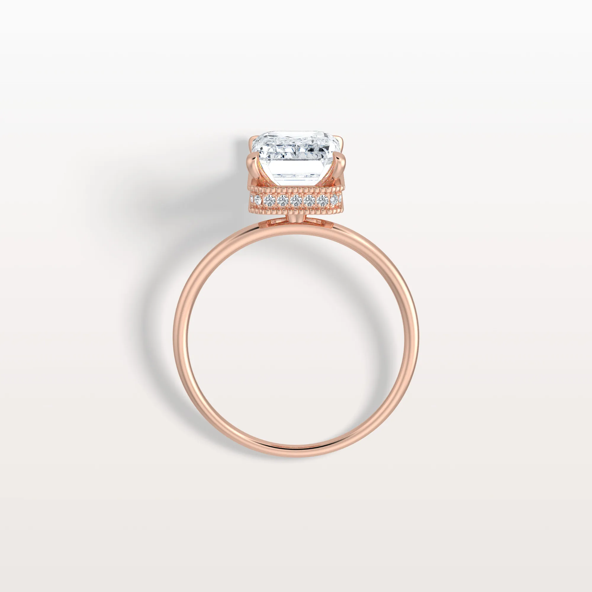 Nova丨3CT Emerald Cut Lab Grown Diamond Engagement Ring - Image 20