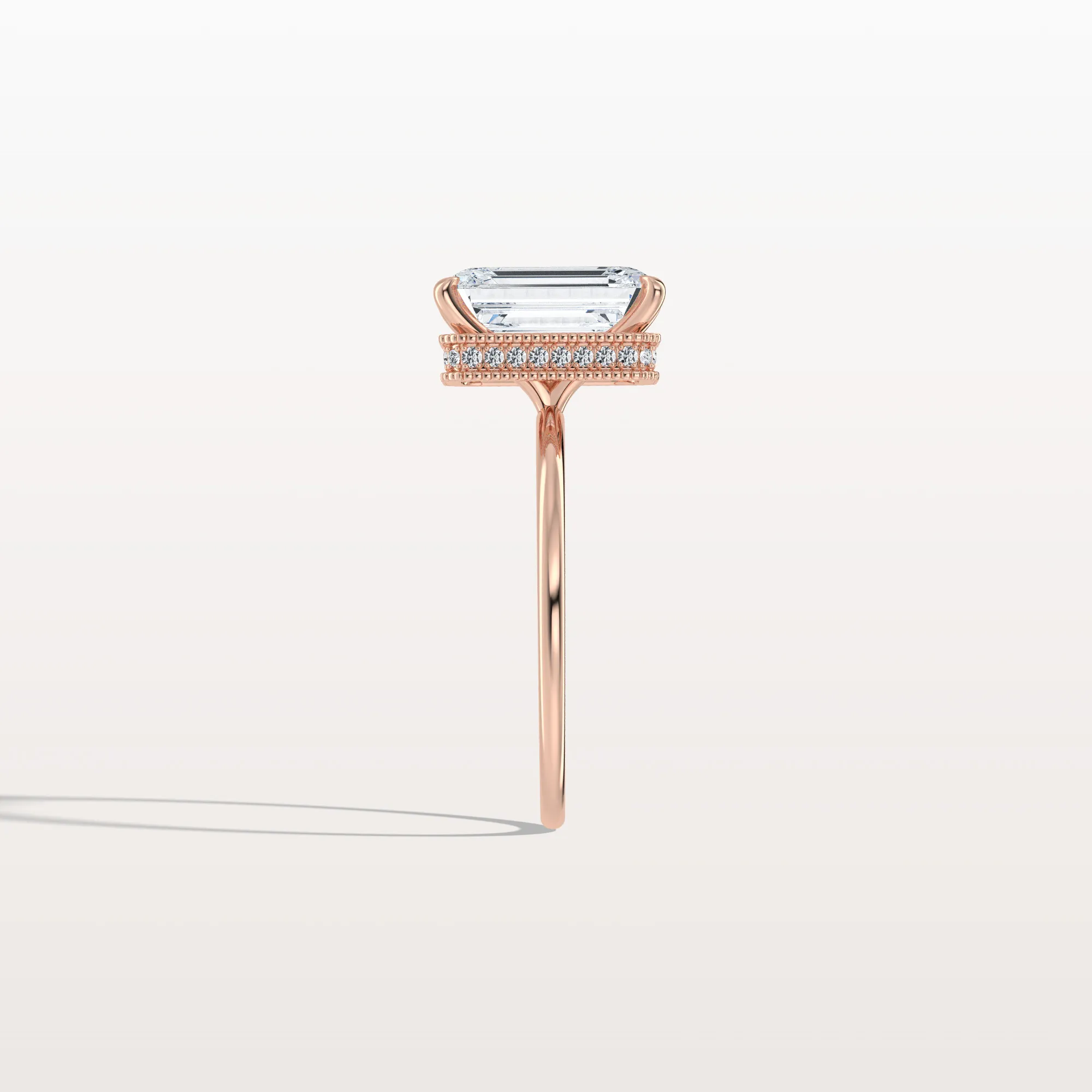 Nova丨3CT Emerald Cut Lab Grown Diamond Engagement Ring - Image 22