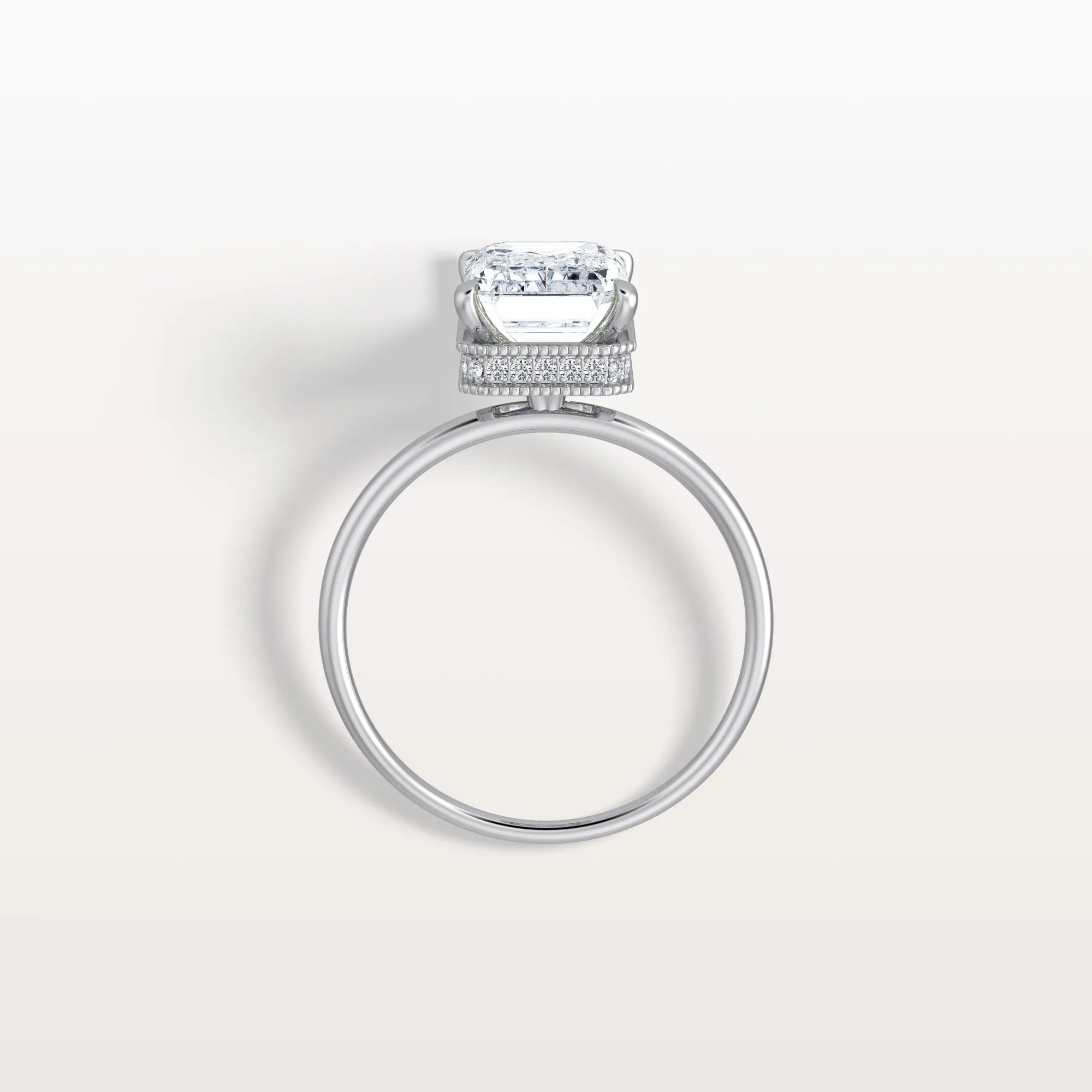 Nova丨3CT Emerald Cut Lab Grown Diamond Engagement Ring - Image 27
