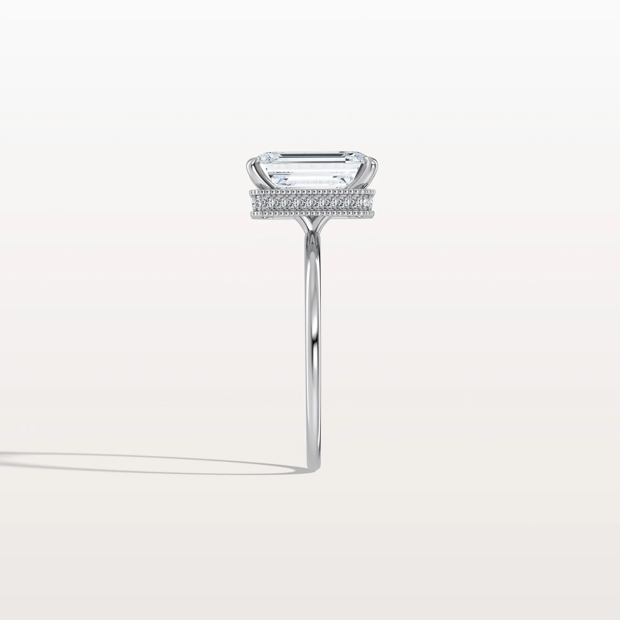Nova丨3CT Emerald Cut Lab Grown Diamond Engagement Ring - Image 29
